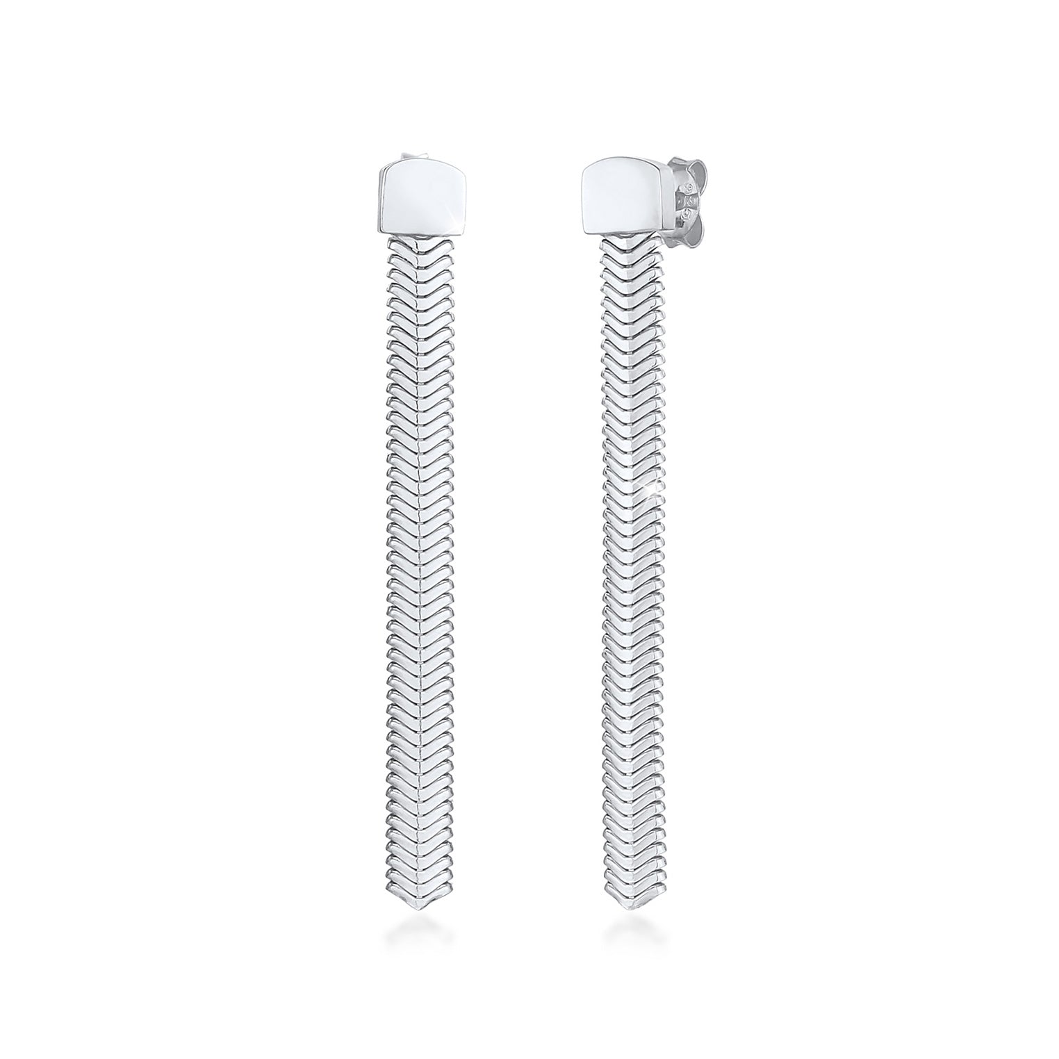 Silber - Elli PREMIUM | Schlangen-Ohrstecker | 925er Sterling Silber