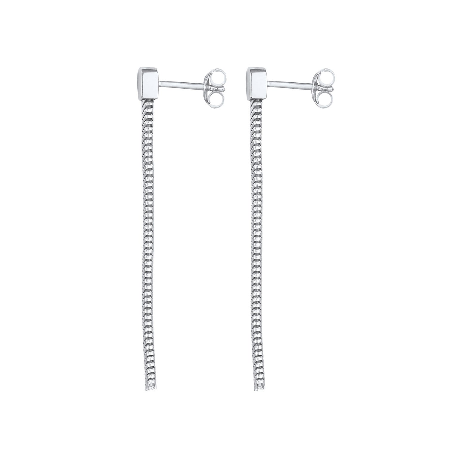 Silber - Elli PREMIUM | Schlangen-Ohrstecker | 925er Sterling Silber
