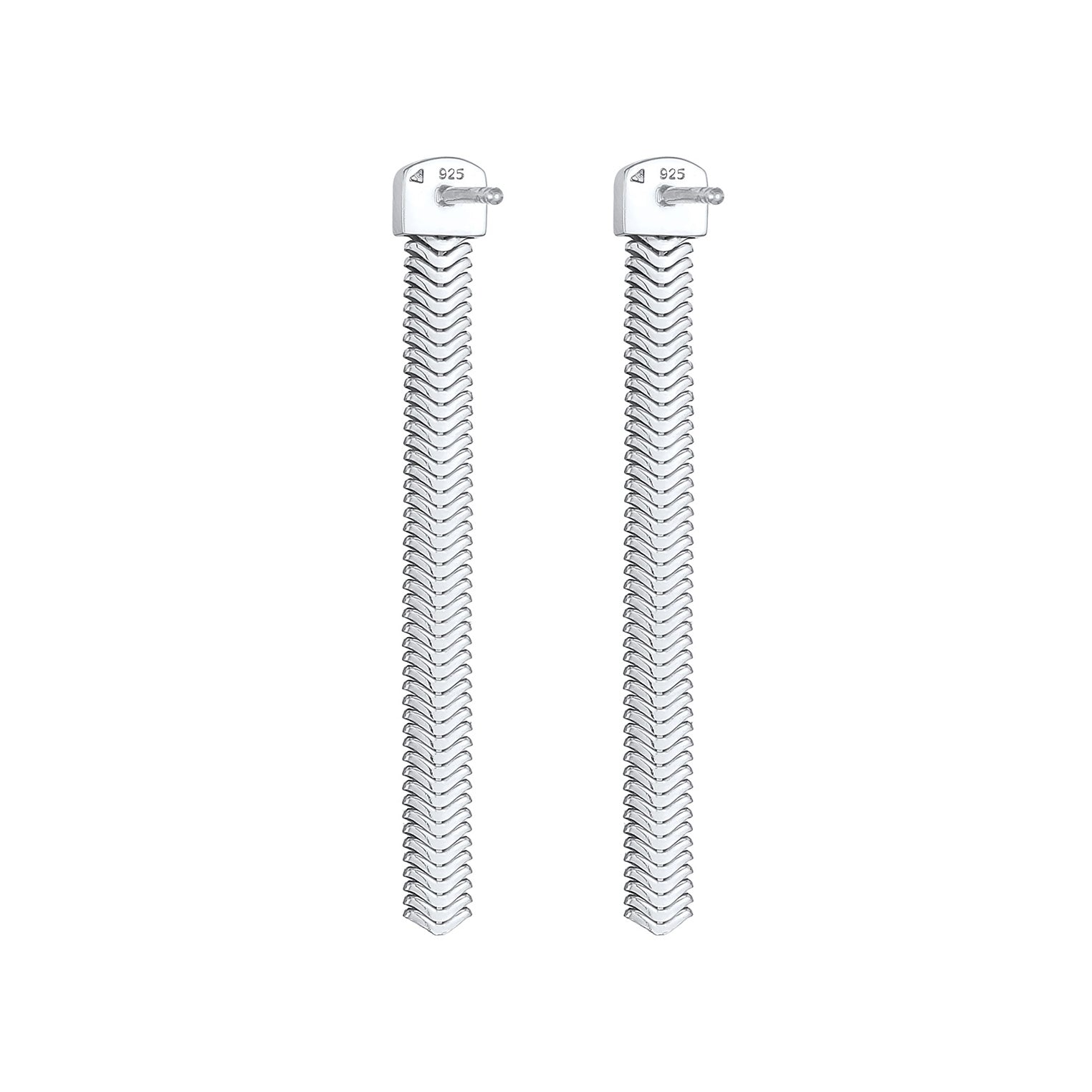 Silber - Elli PREMIUM | Schlangen-Ohrstecker | 925er Sterling Silber