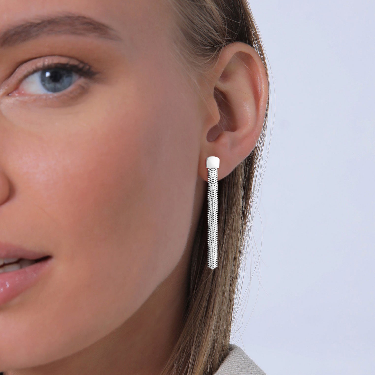 Silber - Elli PREMIUM | Schlangen-Ohrstecker | 925er Sterling Silber