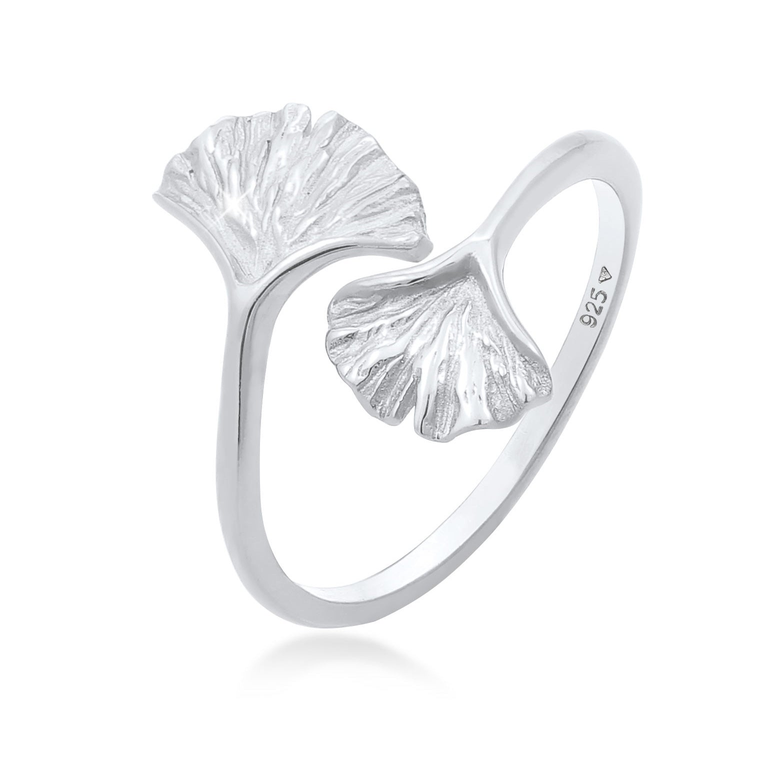 Silber - Elli | Ring Ginkgo | 925er Sterling Silber