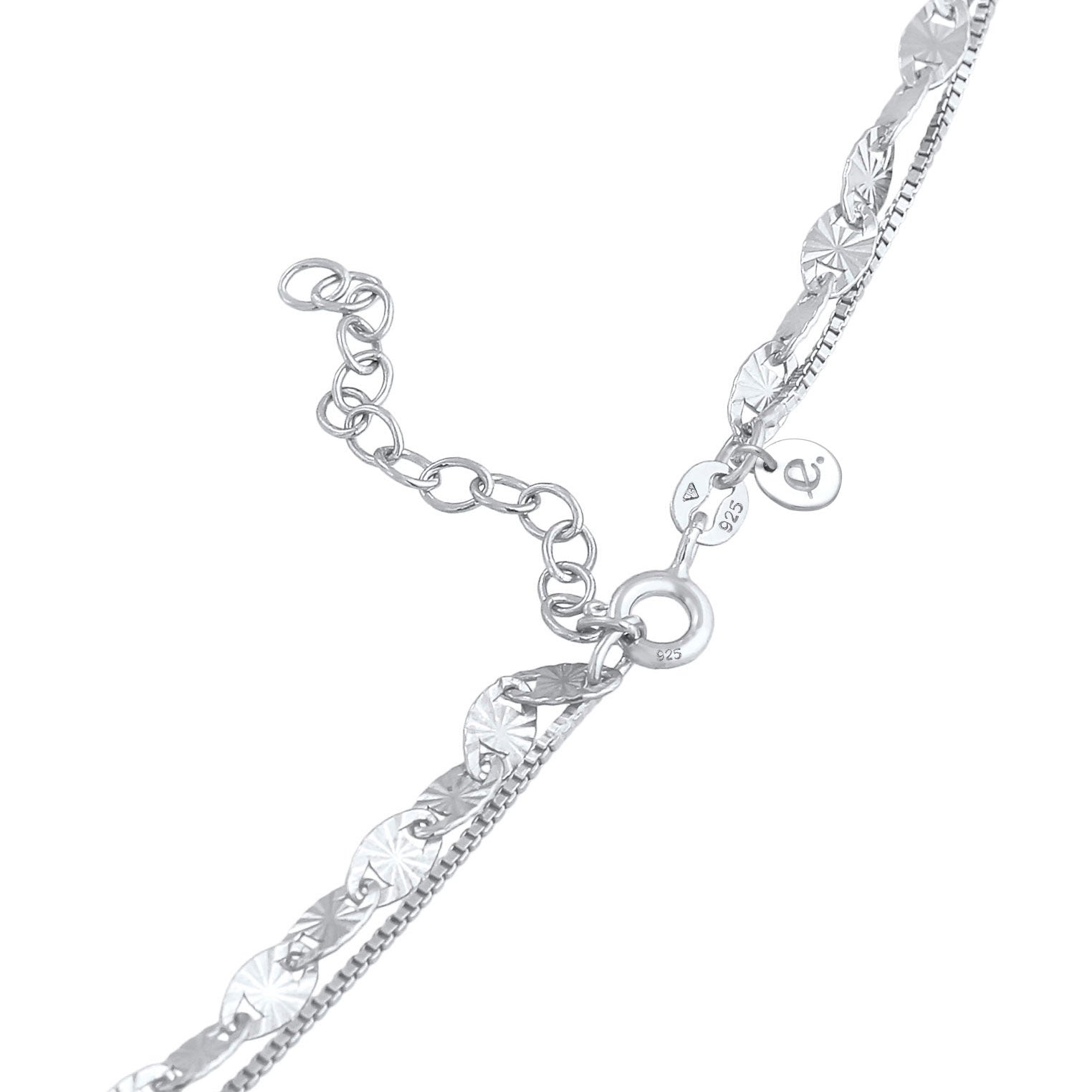 Silber - Elli PREMIUM | Vintage-Layer-Halskette | 925er Sterling Silber