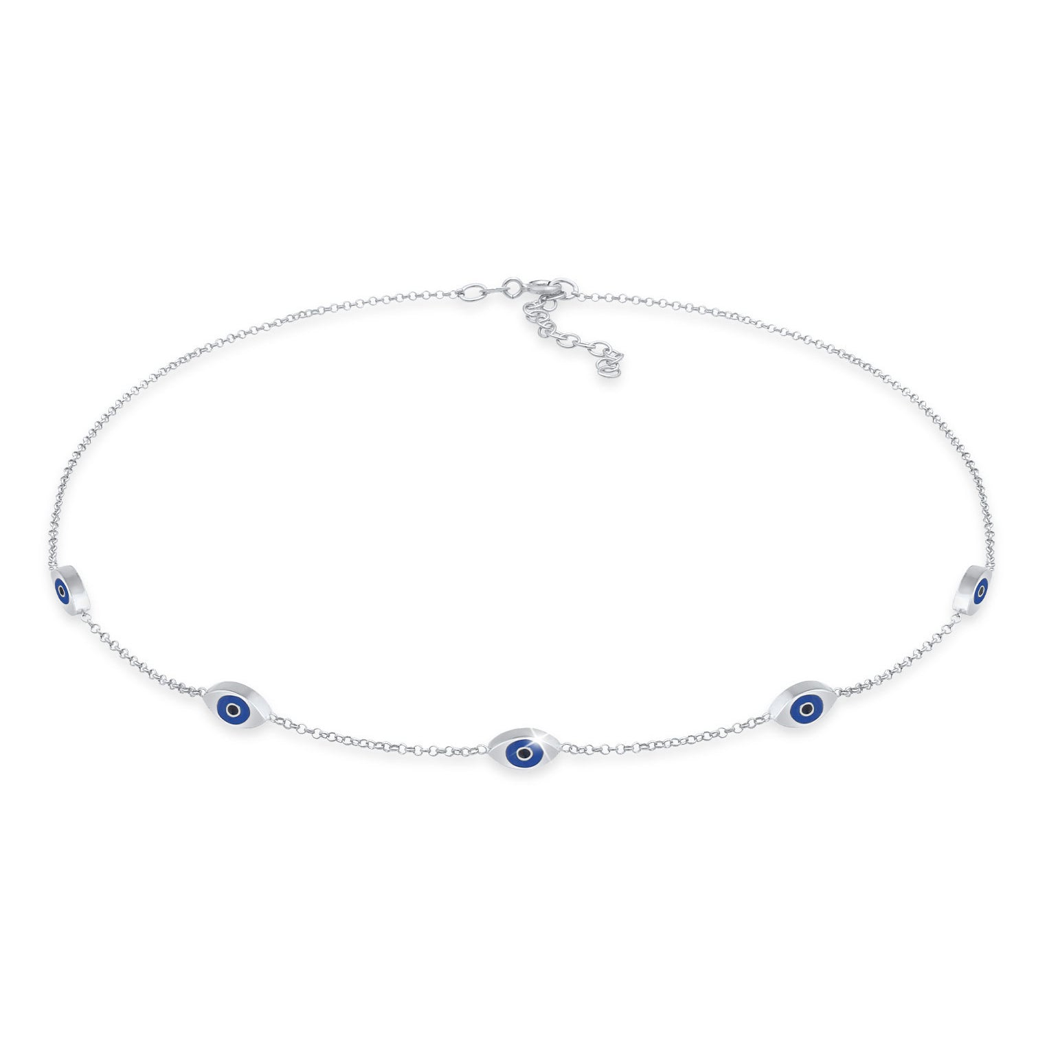 Silber - Elli | Choker Evil Eye | 925er Sterling Silber