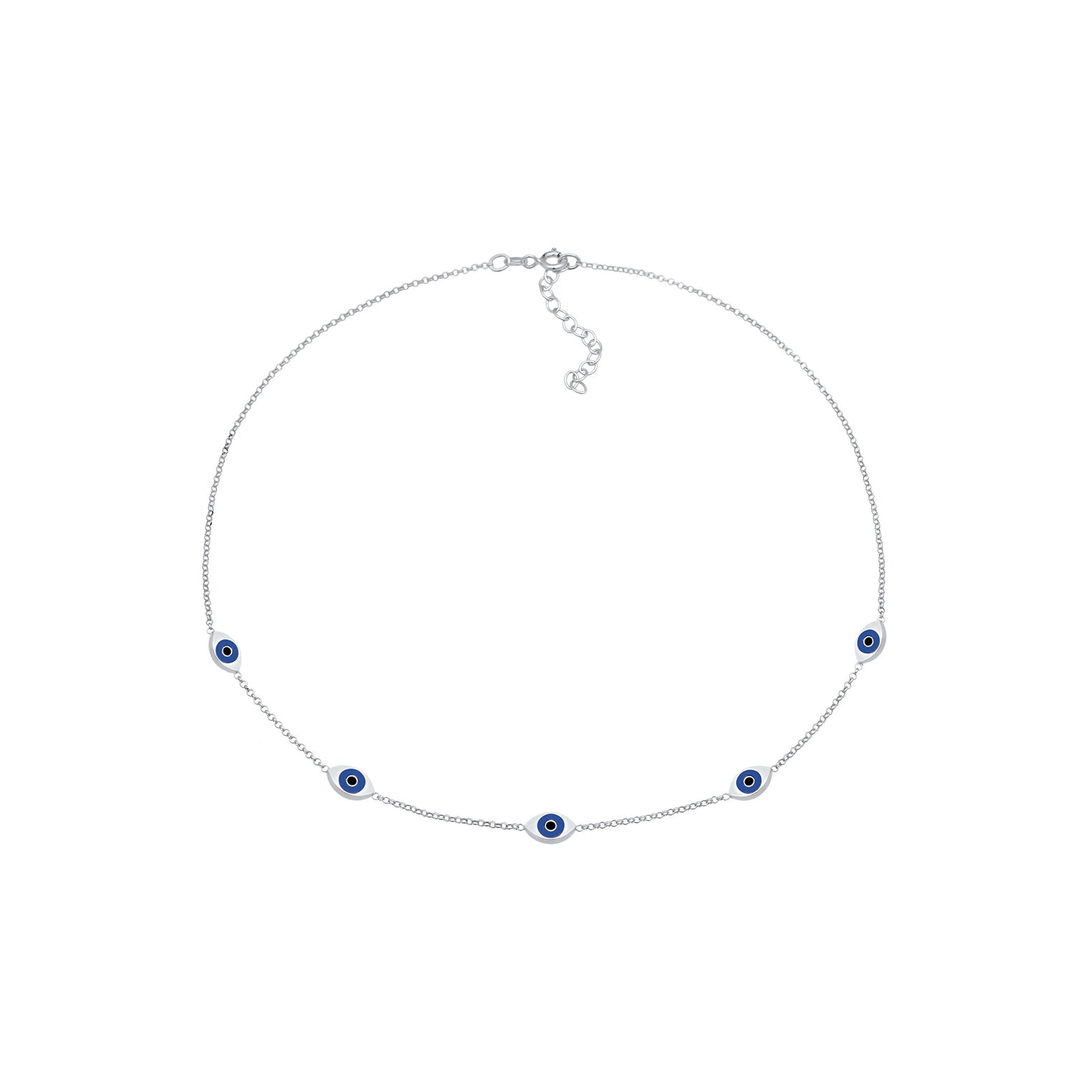 Silber - Elli | Choker Evil Eye | 925er Sterling Silber
