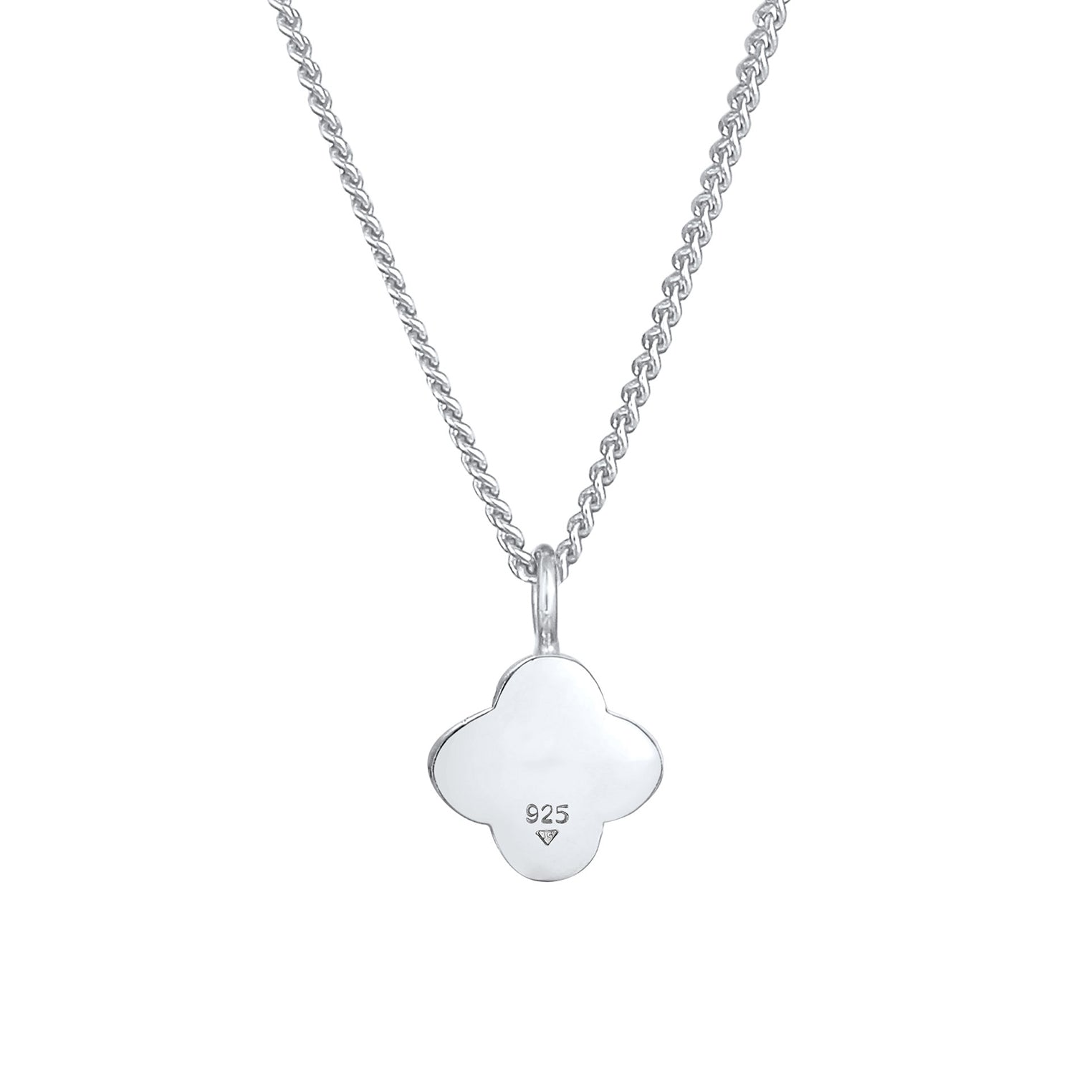 Silber - Elli | Halskette Kleeblatt | 925er Sterling Silber