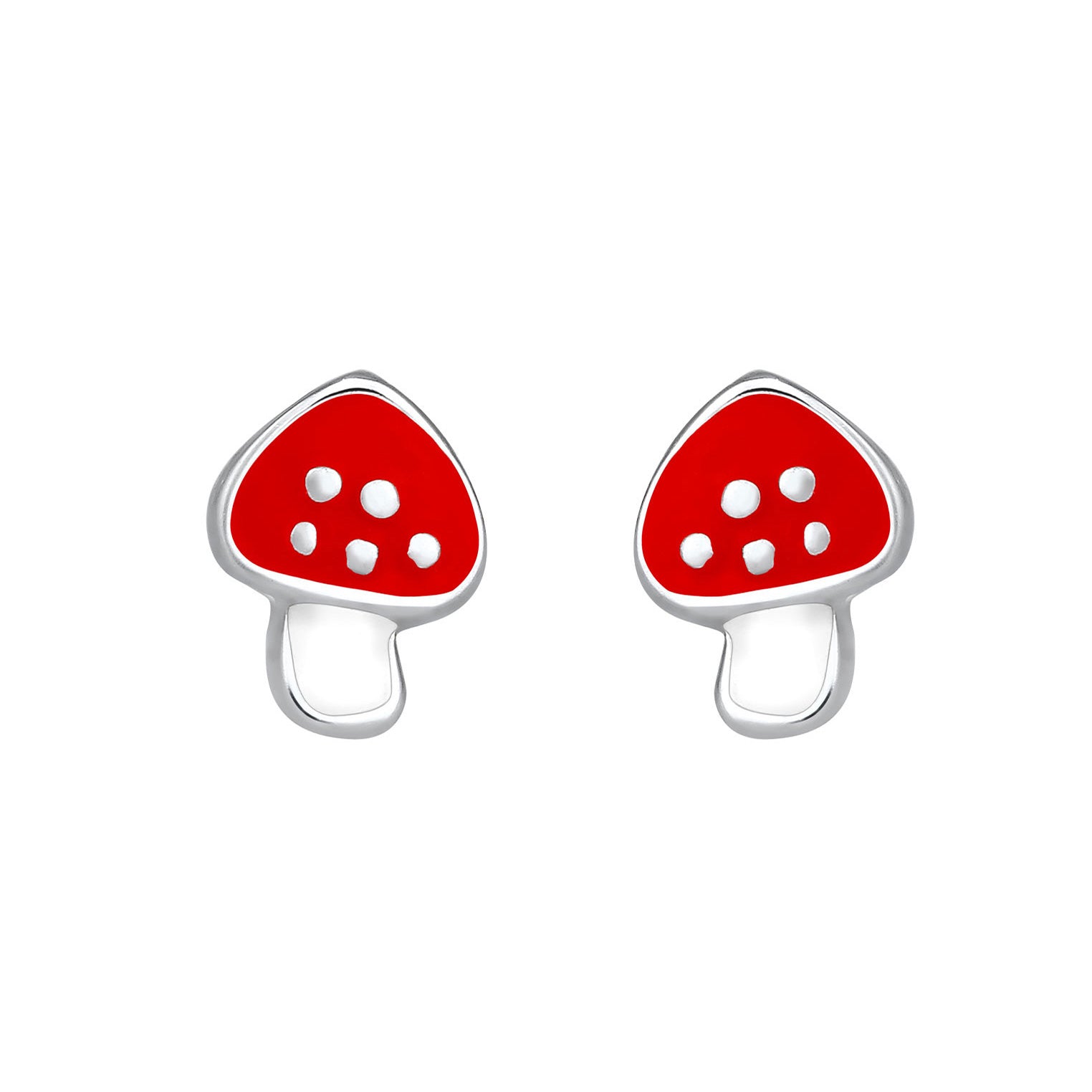 Silber - Elli | Ohrring Fliegenpilz | 925er Sterling Silber