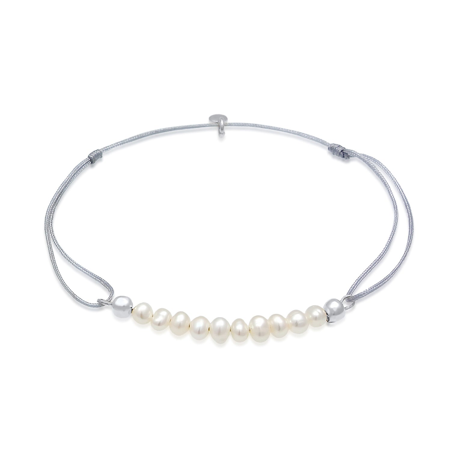 Silber - Elli | Armband | Süßwasserperle | 925er Sterling Silber