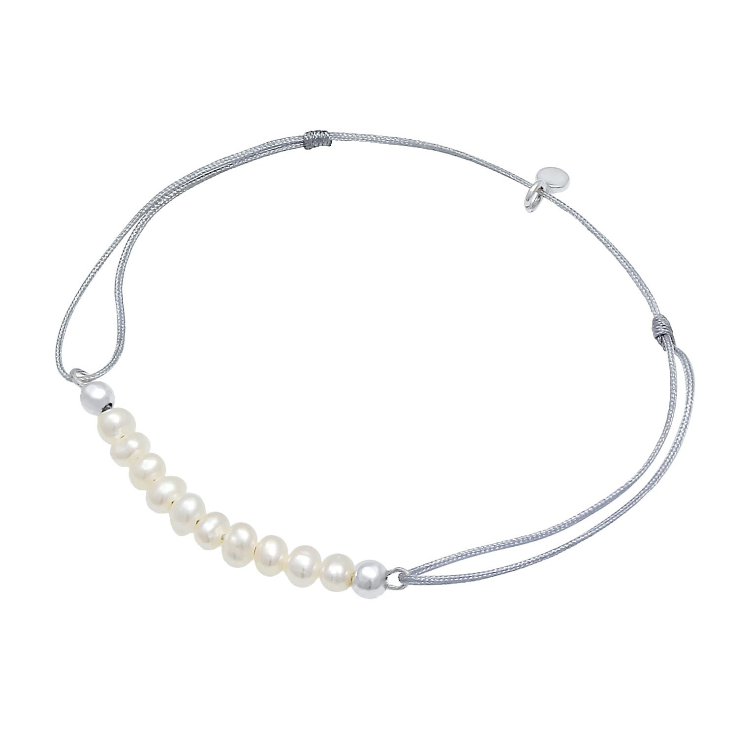 Silber - Elli | Armband | Süßwasserperle | 925er Sterling Silber