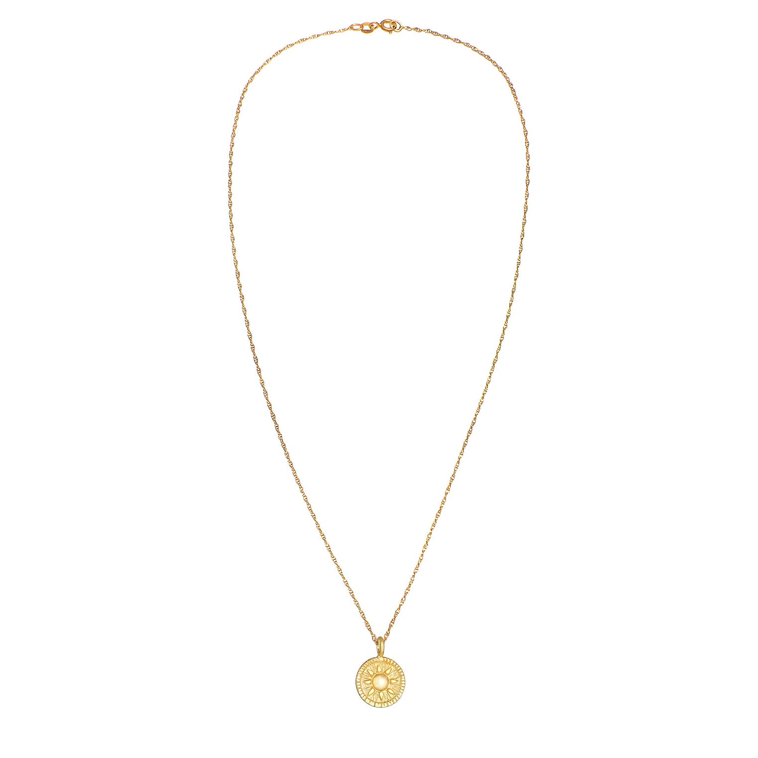 Gold - Elli | Halskette Münze | 925 Sterling Silber vergoldet