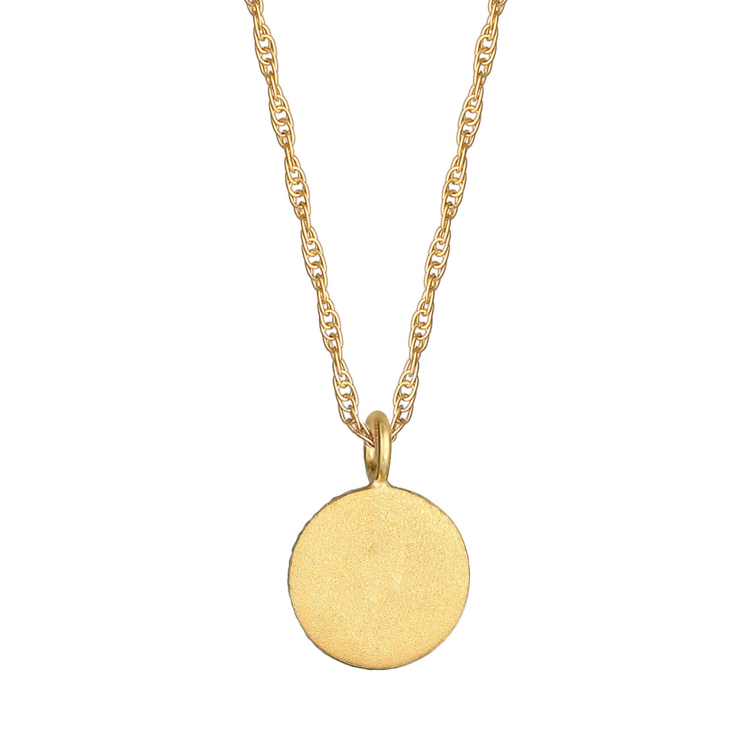 Gold - Elli | Halskette Münze | 925 Sterling Silber vergoldet