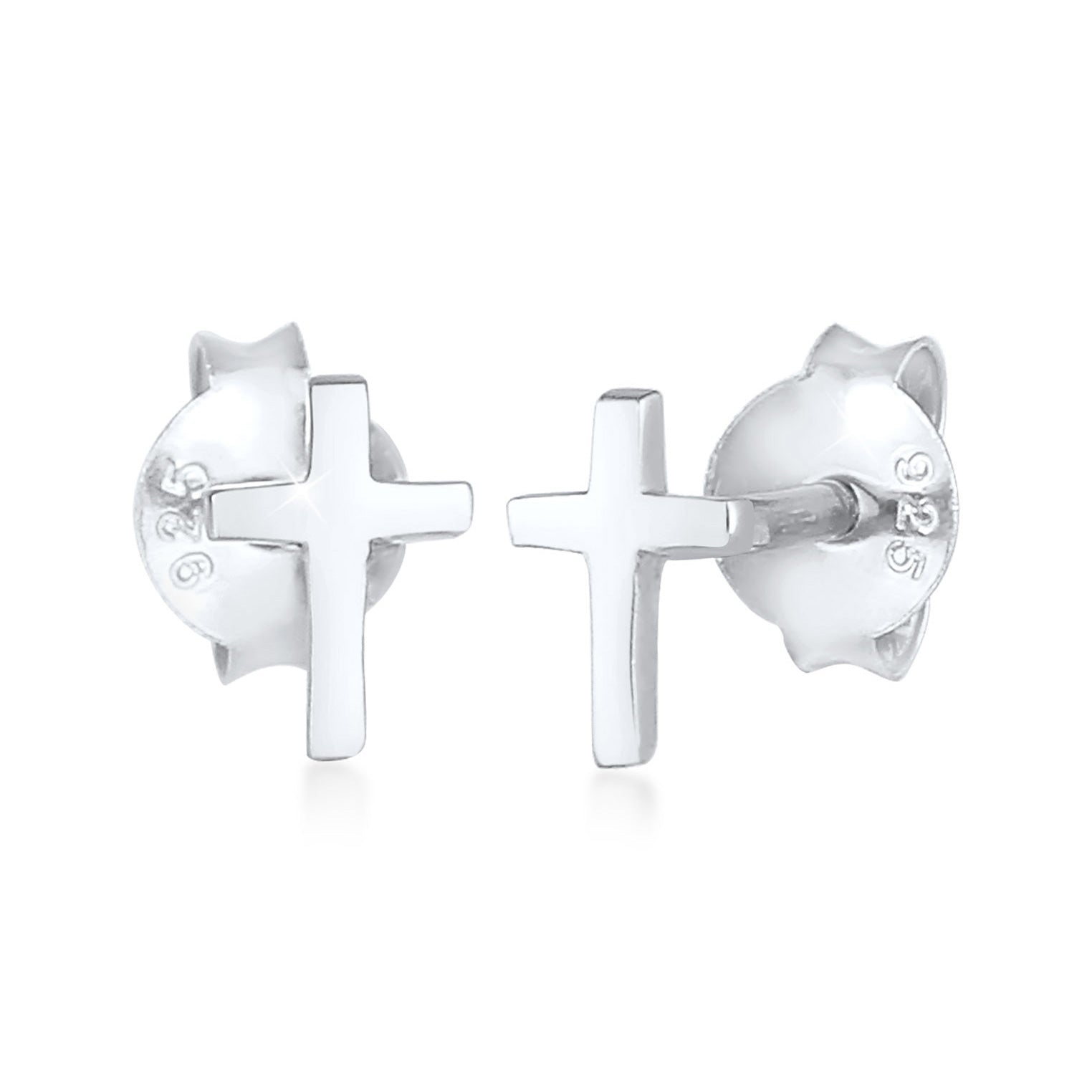 Silber - Elli | Ohrring Kreuz | 925er Sterling Silber