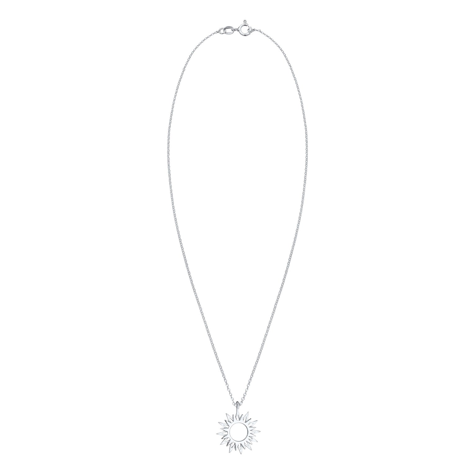 Silber - Elli | Halskette Sonne | 925er Sterling Silber