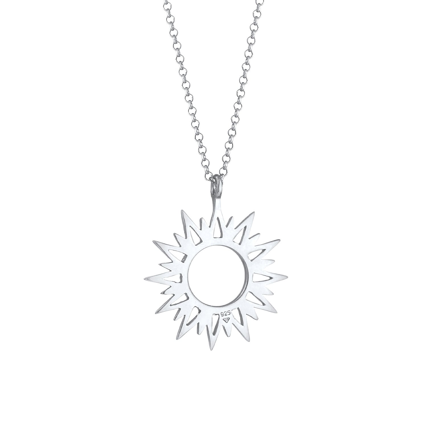 Silber - Elli | Halskette Sonne | 925er Sterling Silber