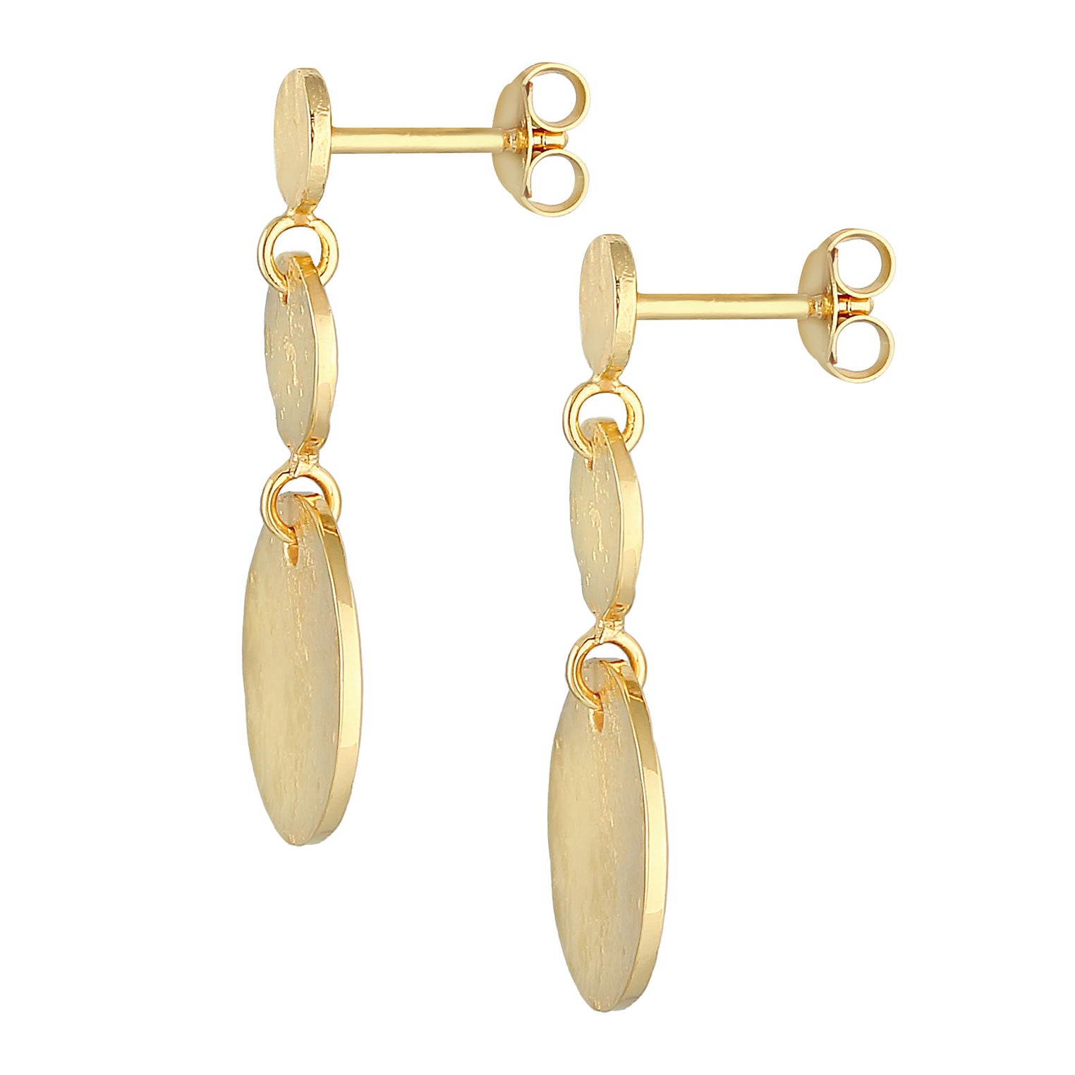 Gold - Elli | Ohrstecker Geo | 925 Sterling Silber vergoldet