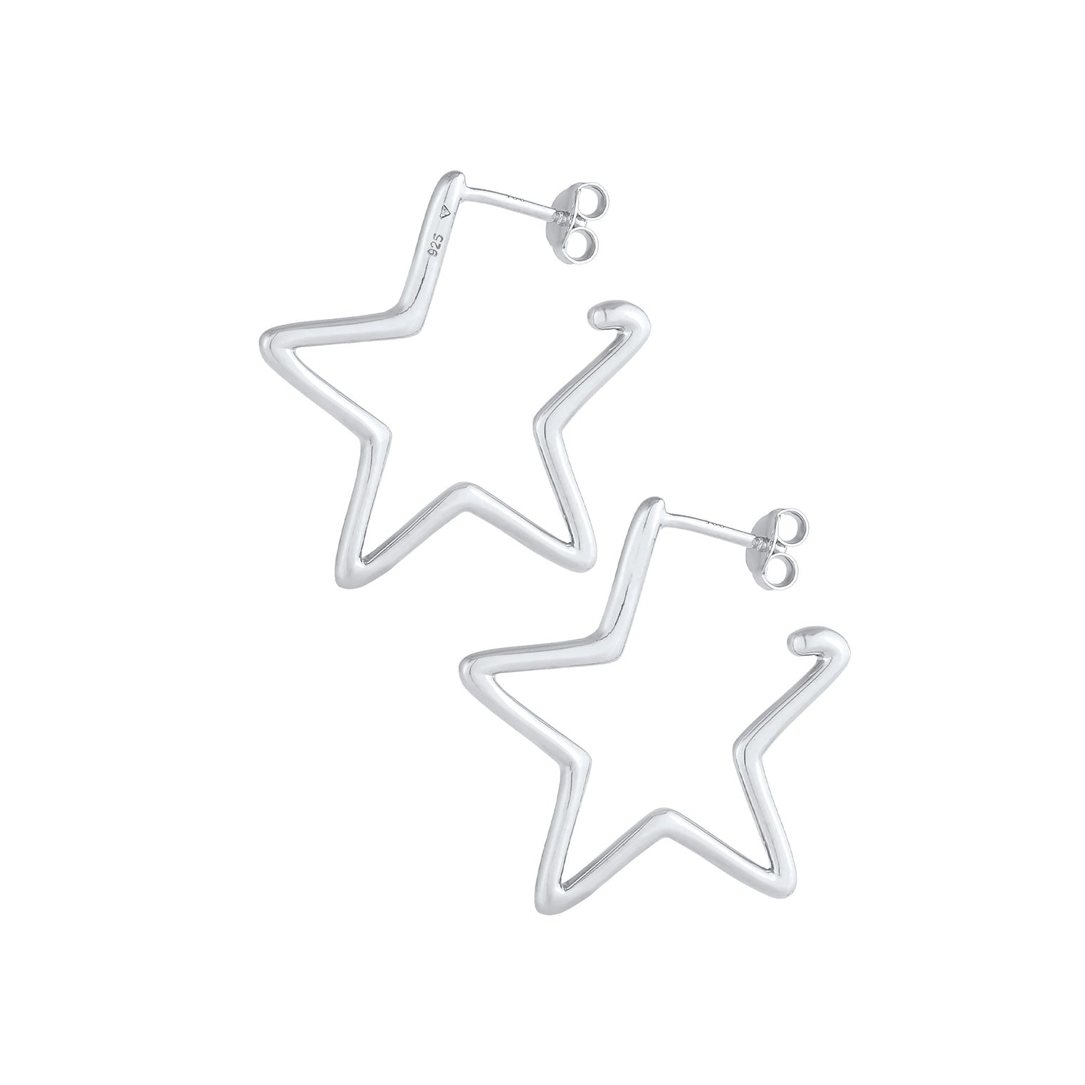 Silber - Elli | Ohrstecker Astro | 925er Sterling Silber