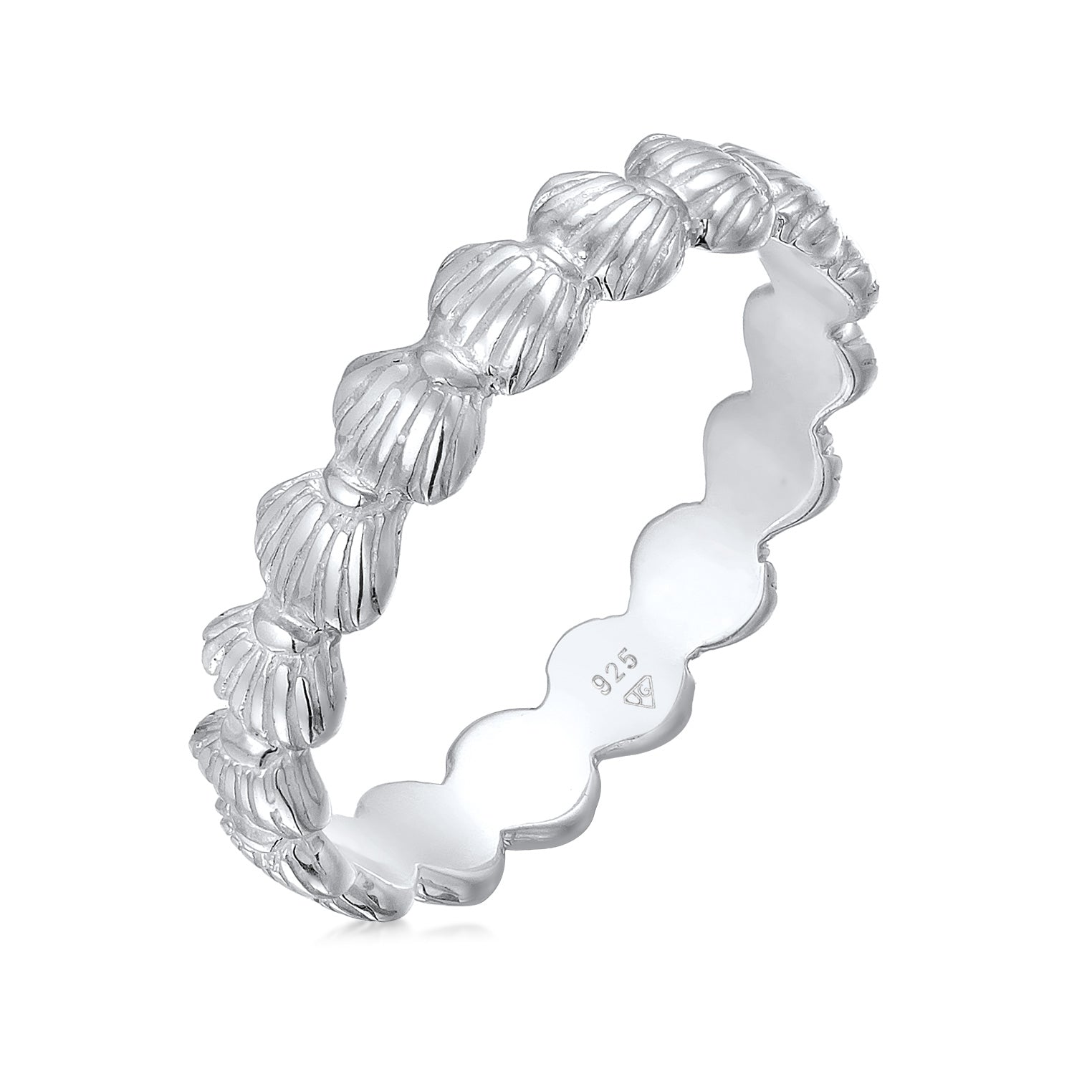 Silber - Elli | Ring Muschel | 925er Sterling Silber