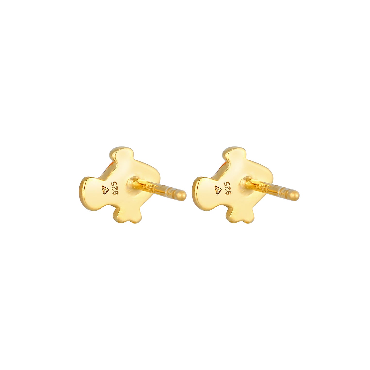 Gold - Elli | Ohrring Fisch | 925 Sterling Silber vergoldet