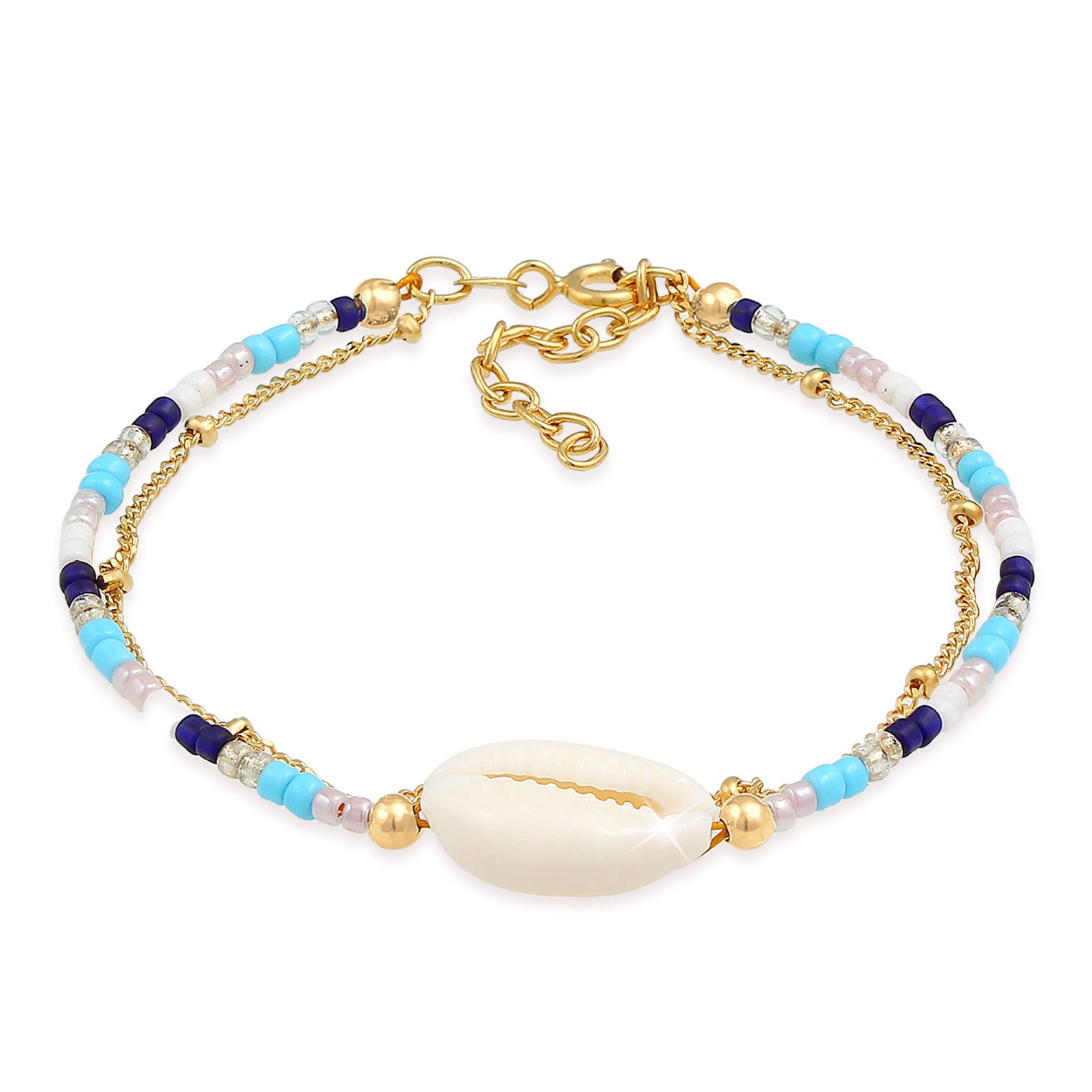 Gold - Elli | Kugel-Armband | 925 Sterling Silber vergoldet