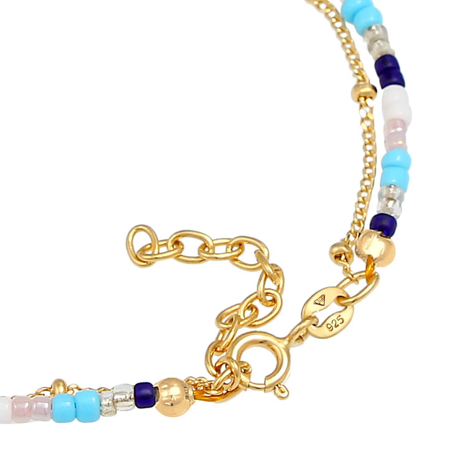 Gold - Elli | Kugel-Armband | 925 Sterling Silber vergoldet