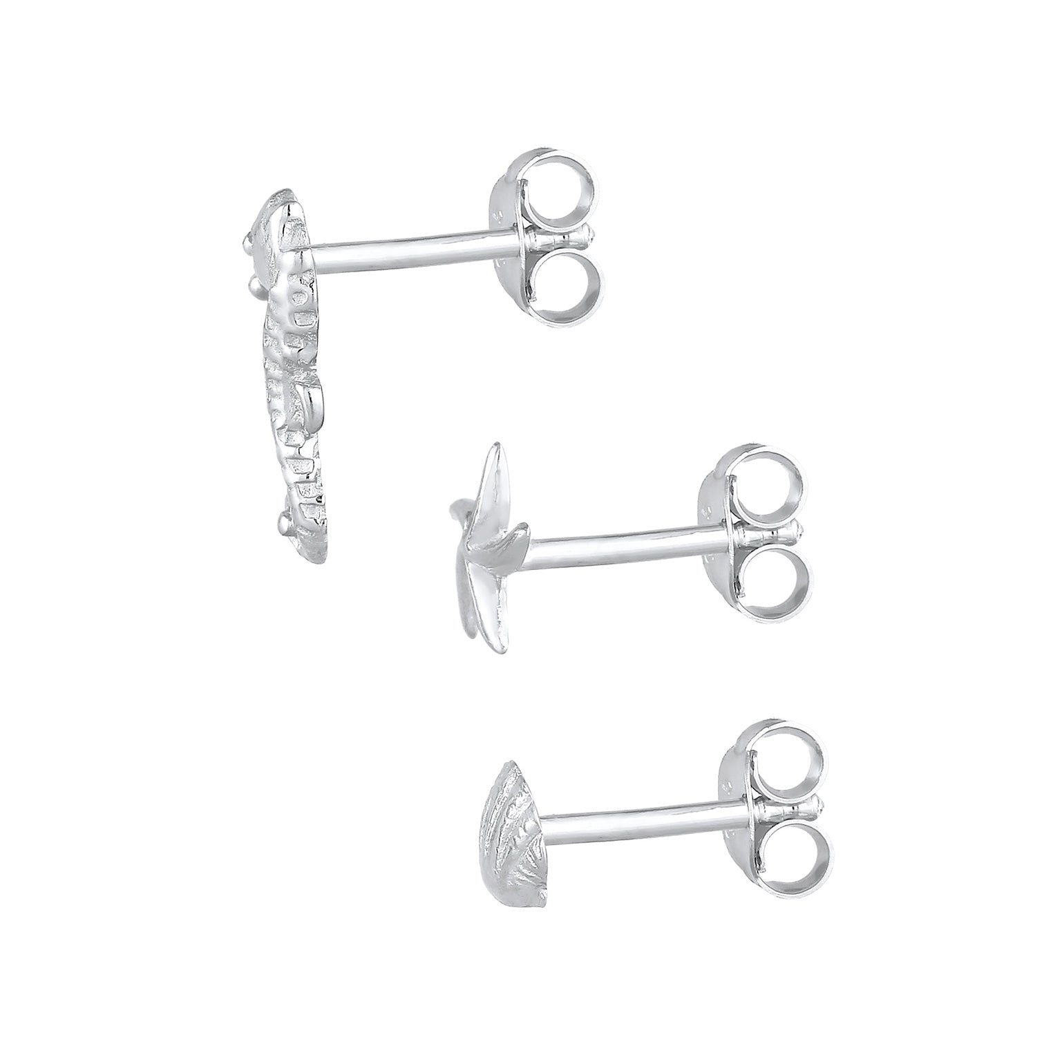 Silber - Elli | Ohrringset Muschel | 925er Sterling Silber