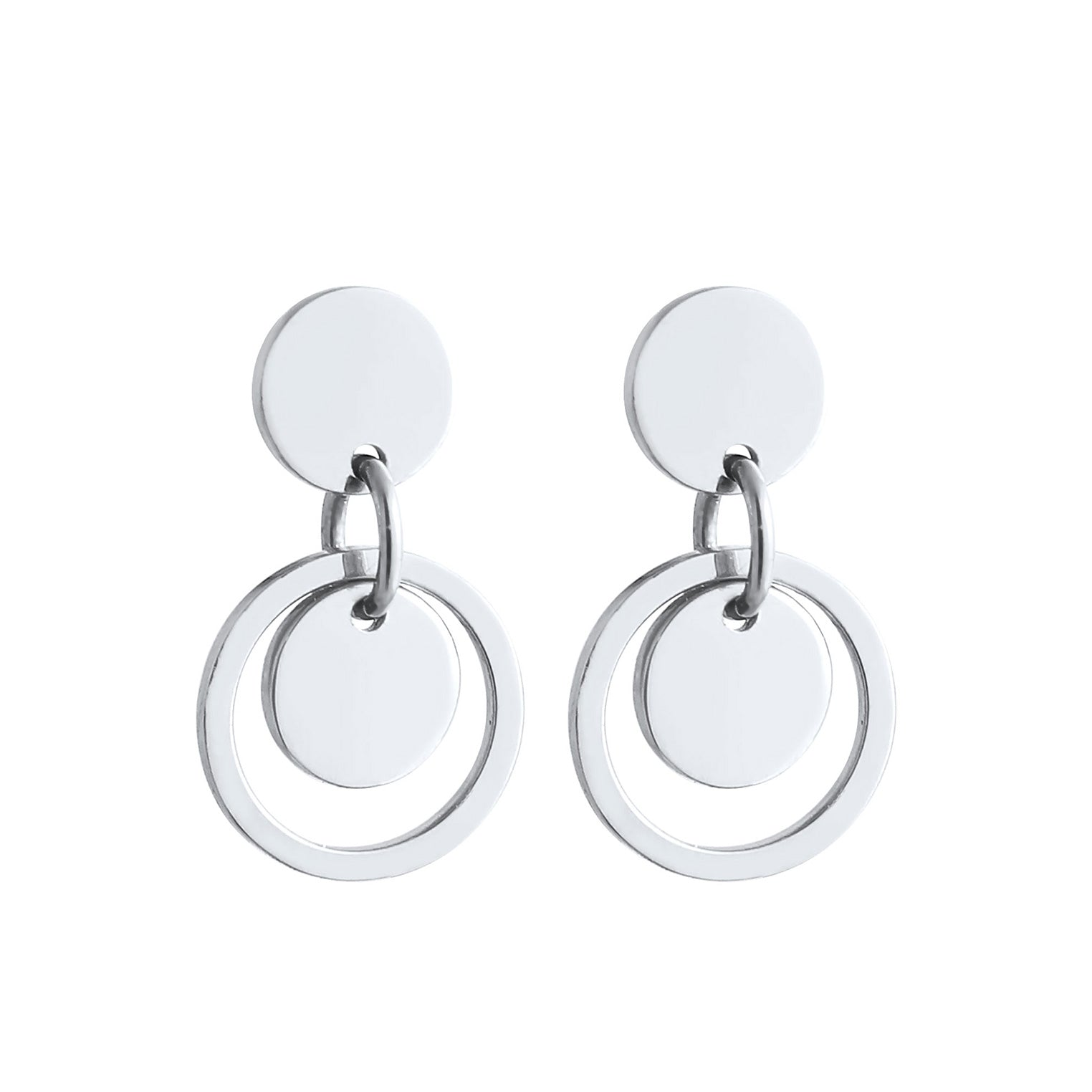 Silber - Elli | Ohrstecker Geo | 925er Sterling Silber