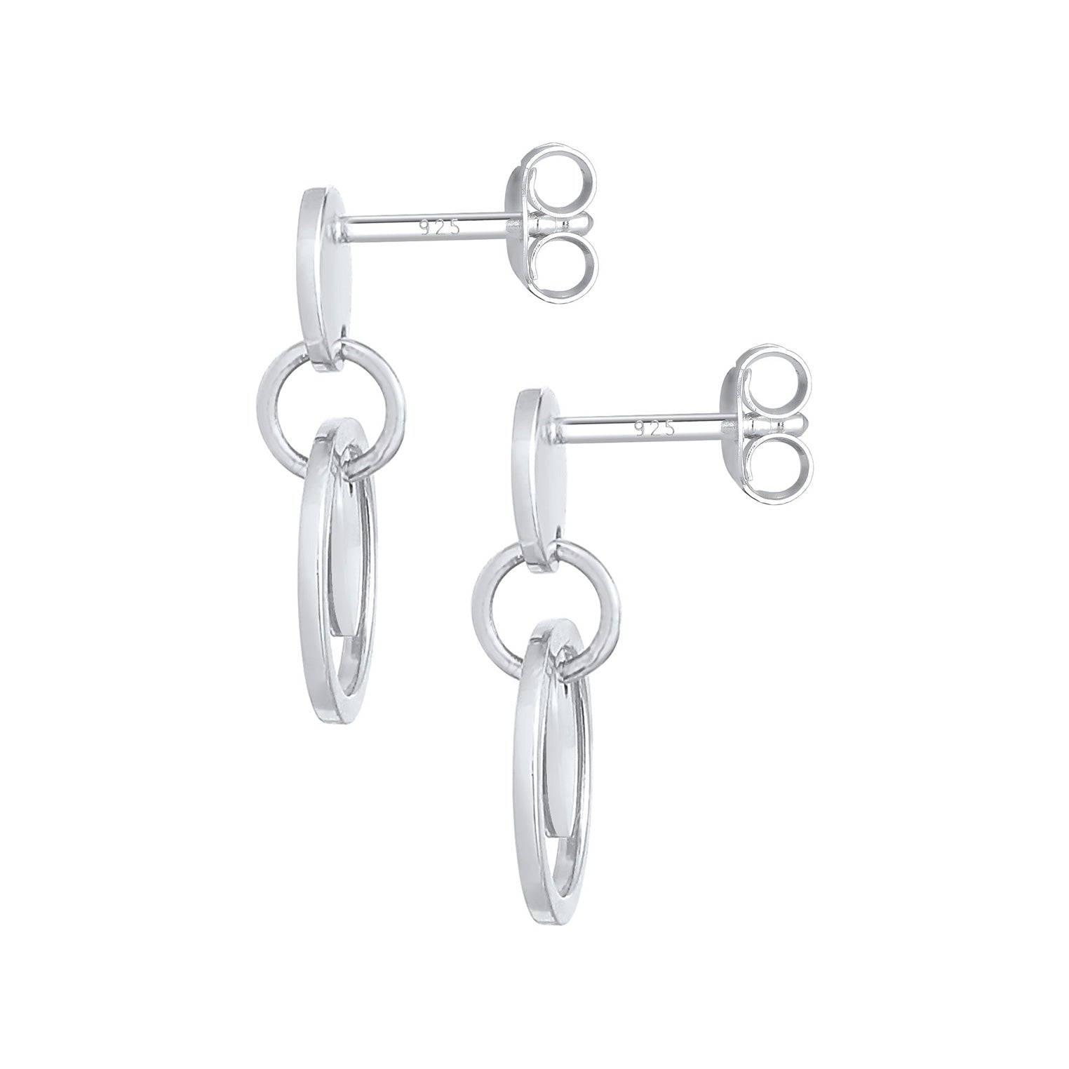 Silber - Elli | Ohrstecker Geo | 925er Sterling Silber