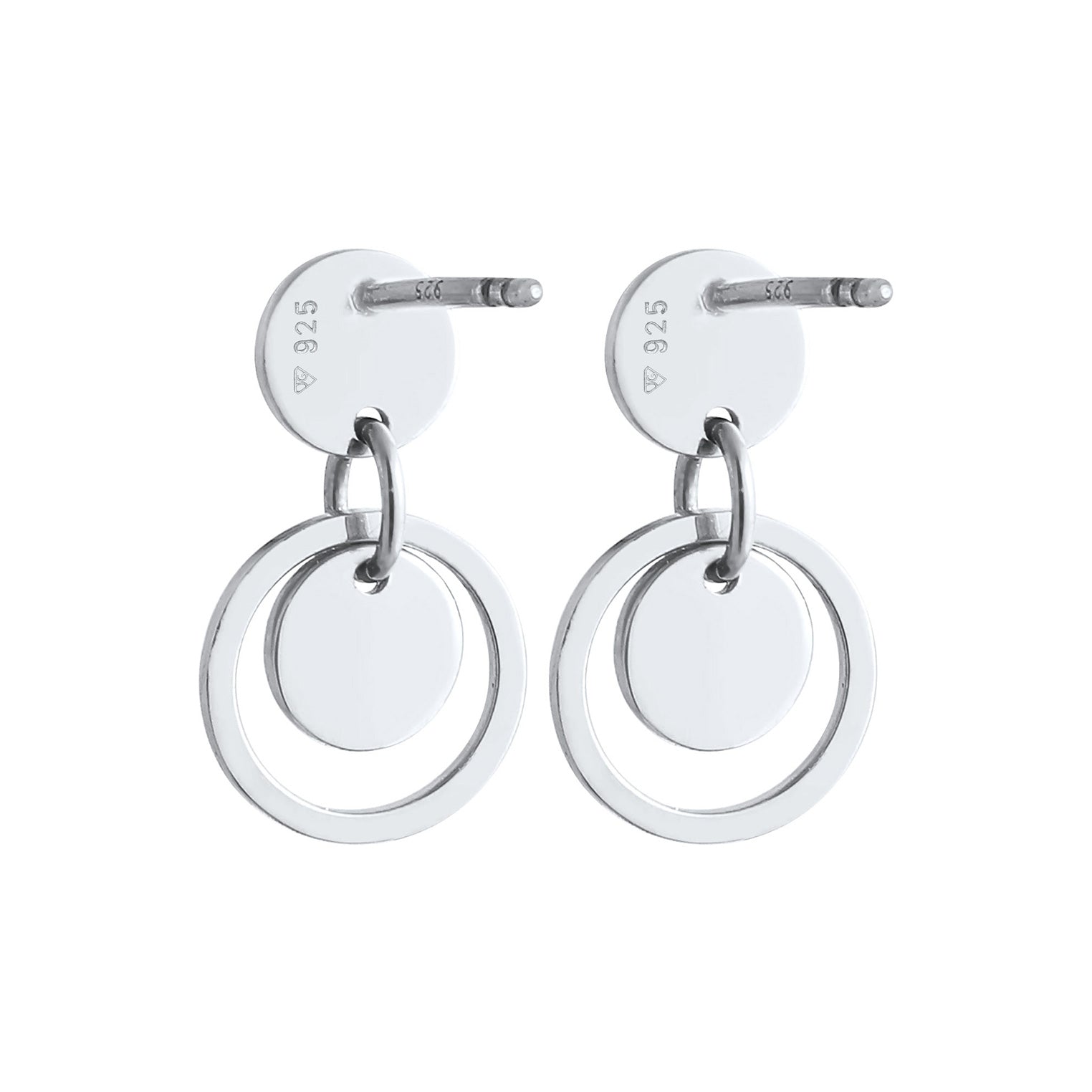 Silber - Elli | Ohrstecker Geo | 925er Sterling Silber