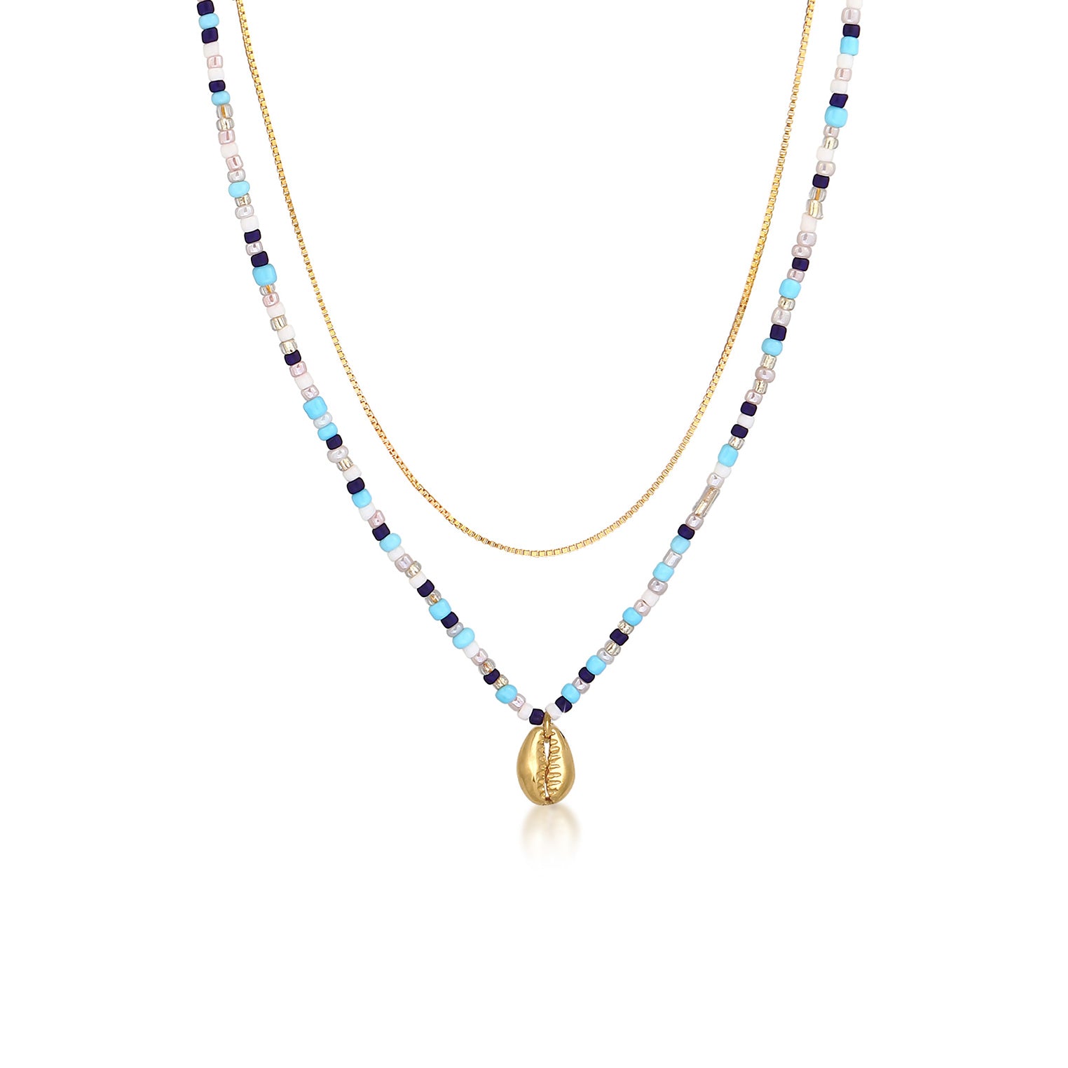 Gold - Elli | Venezianer-Choker | 925 Sterling Silber vergoldet