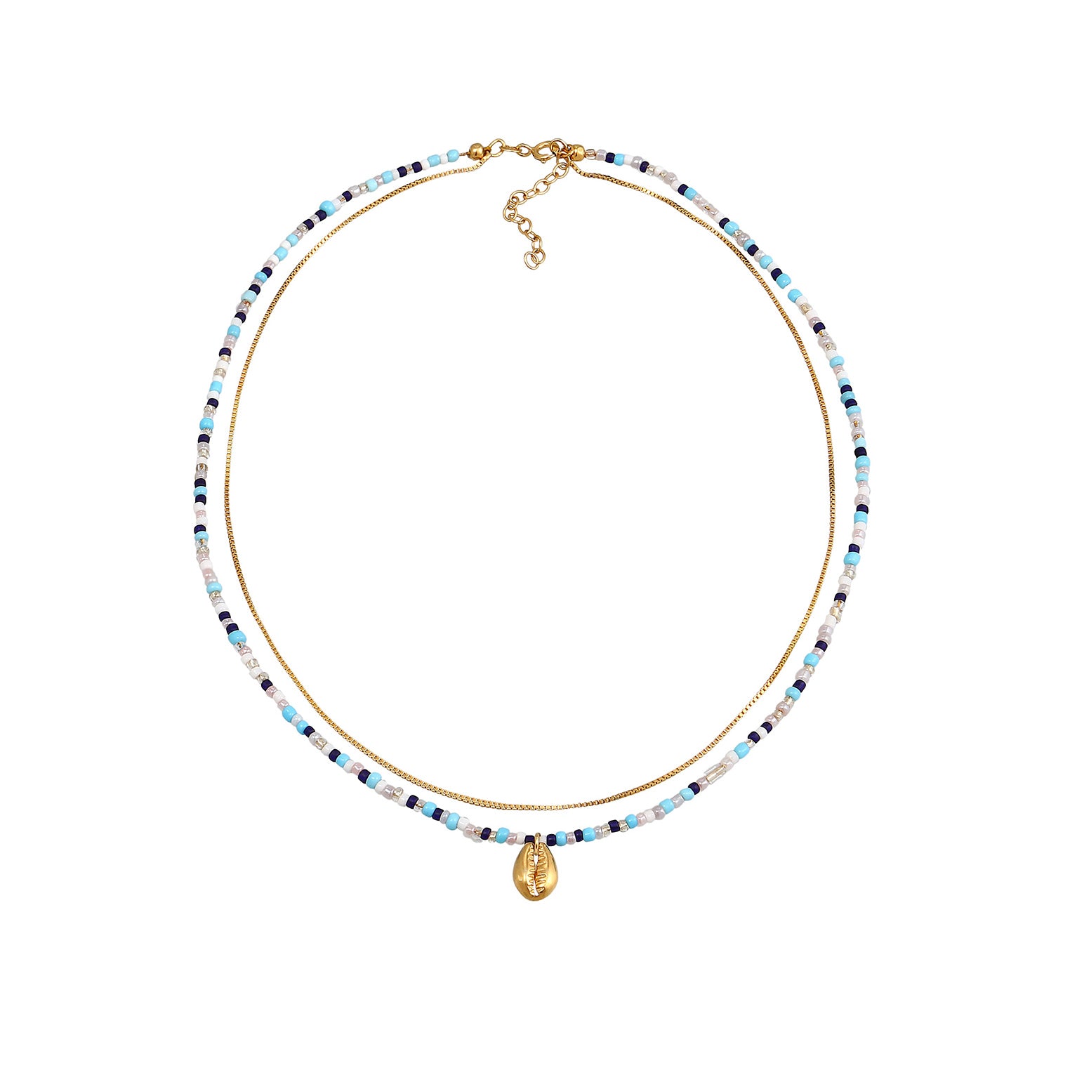 Gold - Elli | Venezianer-Choker | 925 Sterling Silber vergoldet