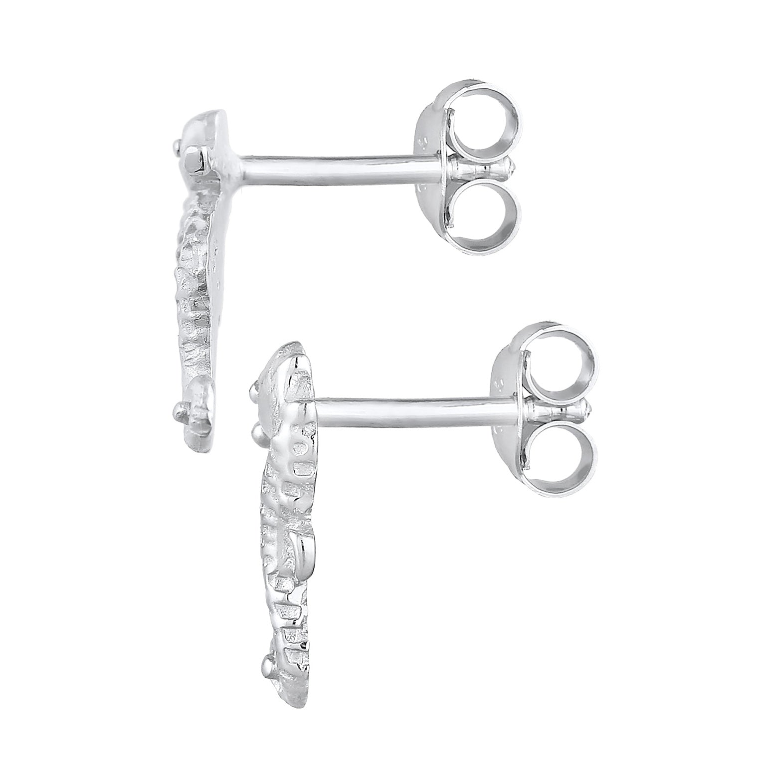 Silber - Elli | Ohrstecker Seepferdchen | 925er Sterling Silber