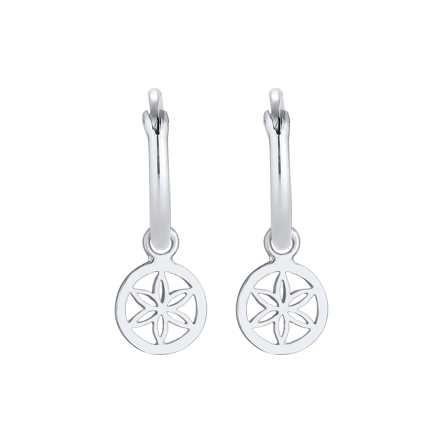 Silber - Elli | Creole Blume | 925er Sterling Silber