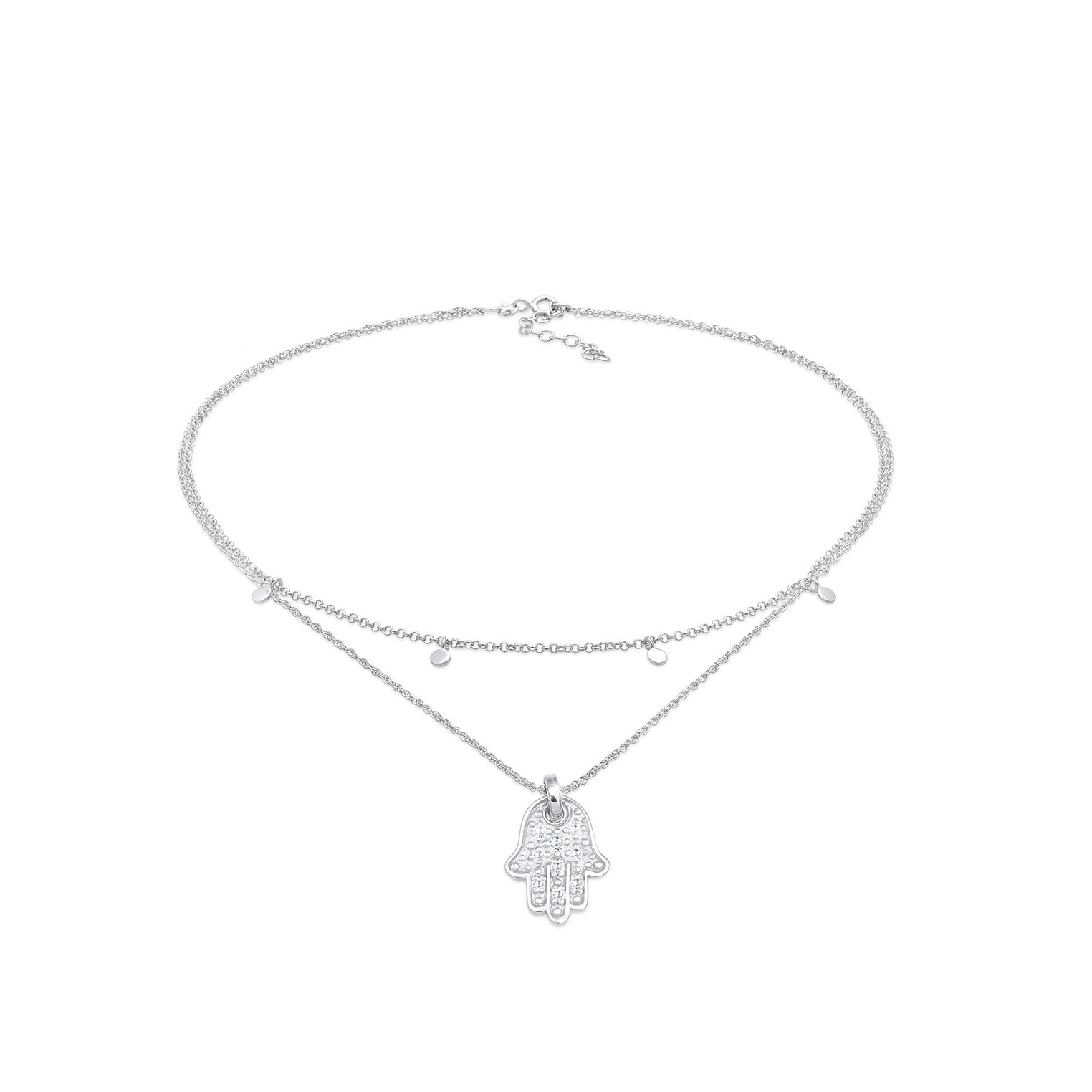 Silber - Elli | Choker | Zirkonia ( Weiß ) | 925er Sterling Silber