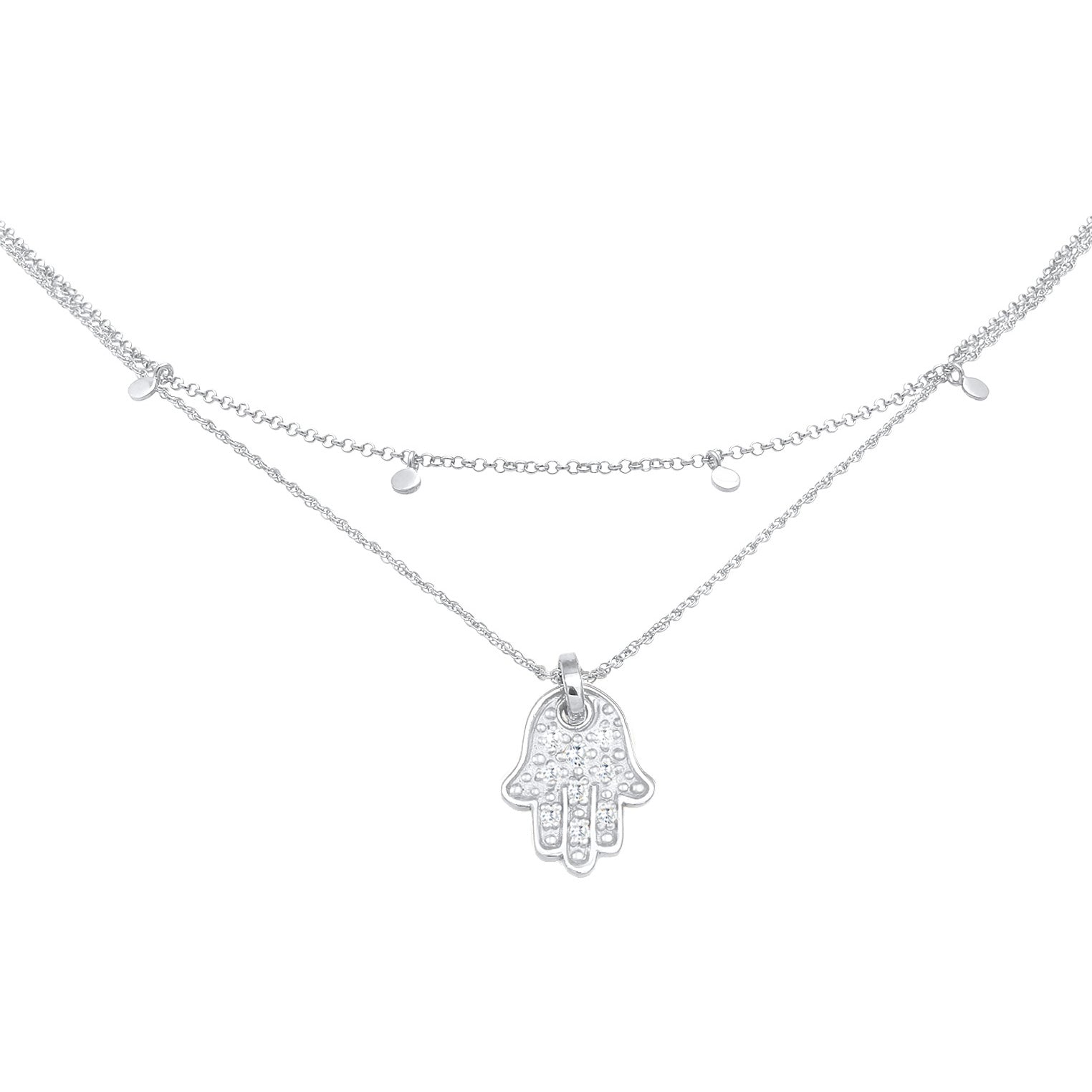 Silber - Elli | Choker | Zirkonia ( Weiß ) | 925er Sterling Silber