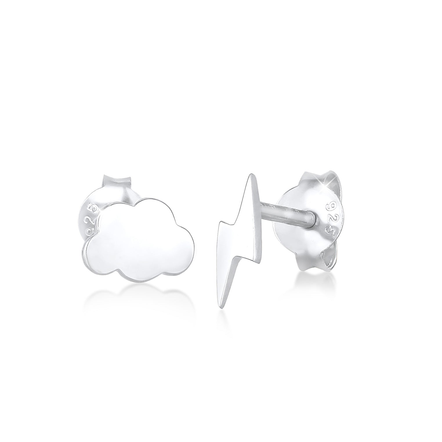 Silber - Elli | Ohrstecker Blitz | 925er Sterling Silber