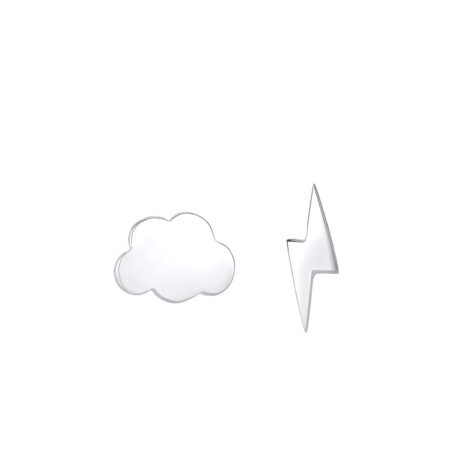 Silber - Elli | Ohrstecker Blitz | 925er Sterling Silber