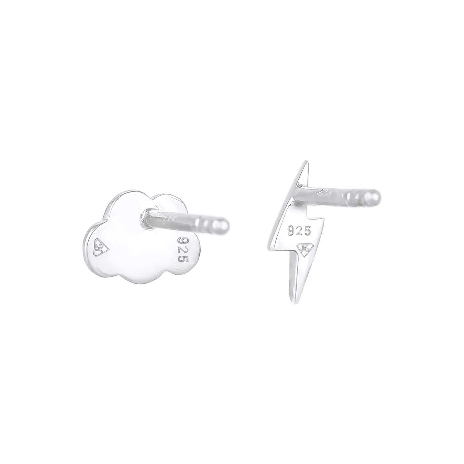 Silber - Elli | Ohrstecker Blitz | 925er Sterling Silber