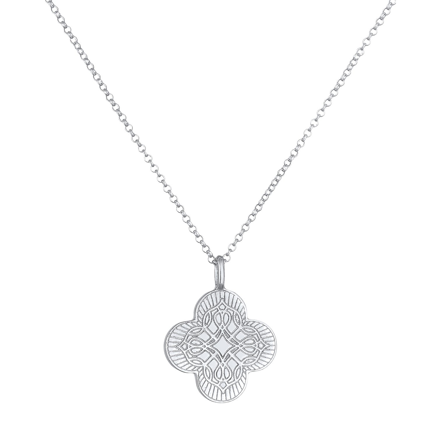 Silber - Elli | Halskette Ornament | 925er Sterling Silber