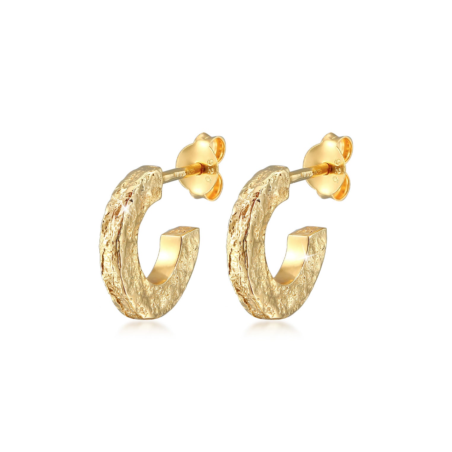 Gold - Elli | Ohrstecker | 925 Sterling Silber vergoldet