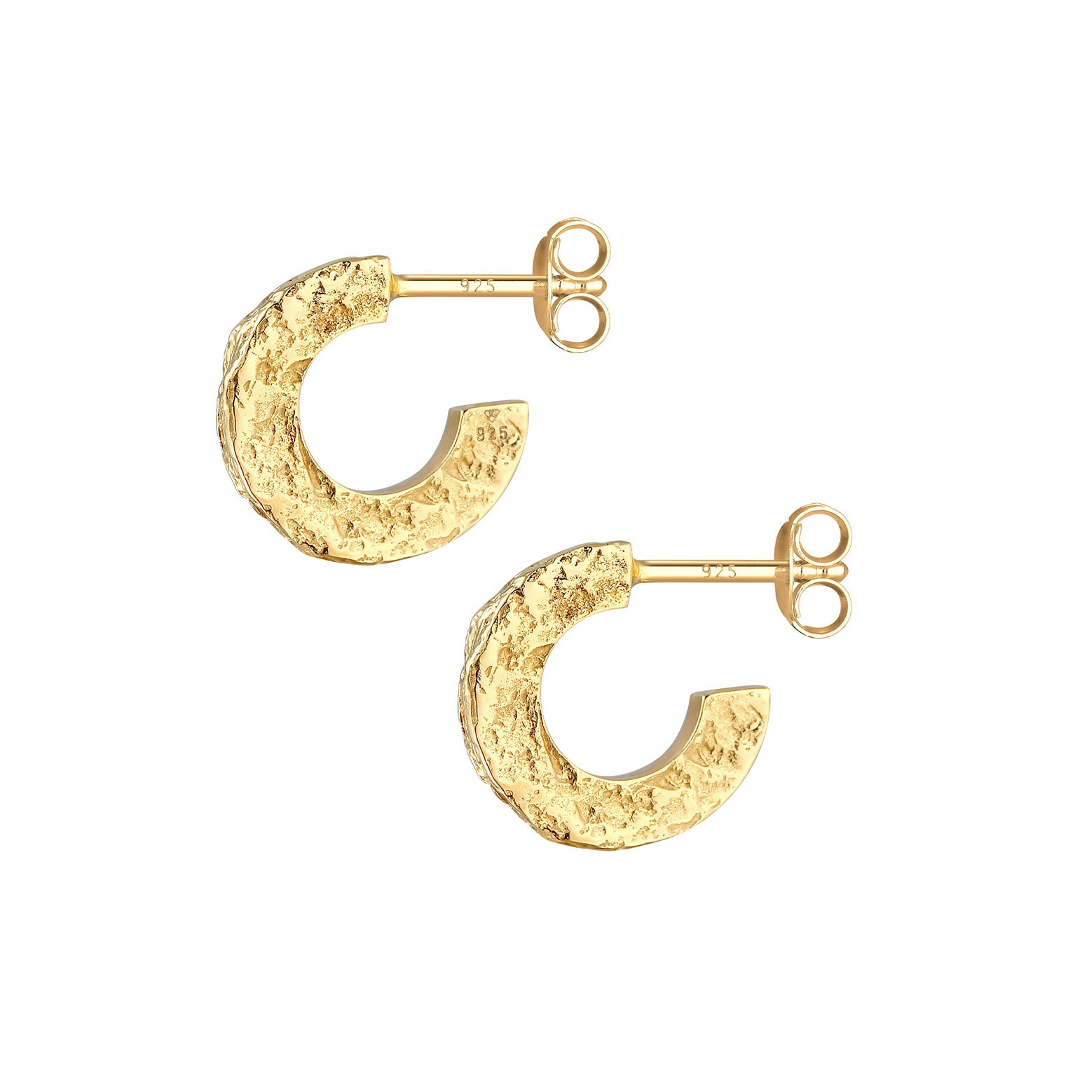 Gold - Elli | Ohrstecker | 925 Sterling Silber vergoldet