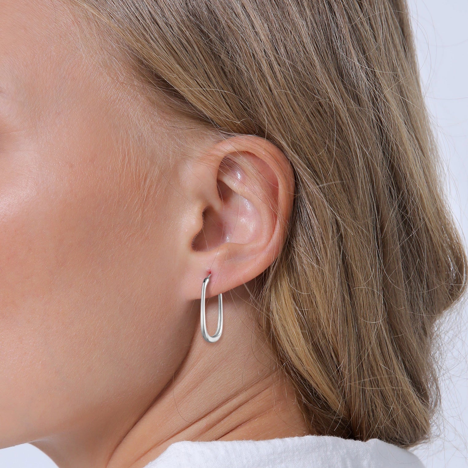 Silber - Elli PREMIUM | Creole | 925er Sterling Silber