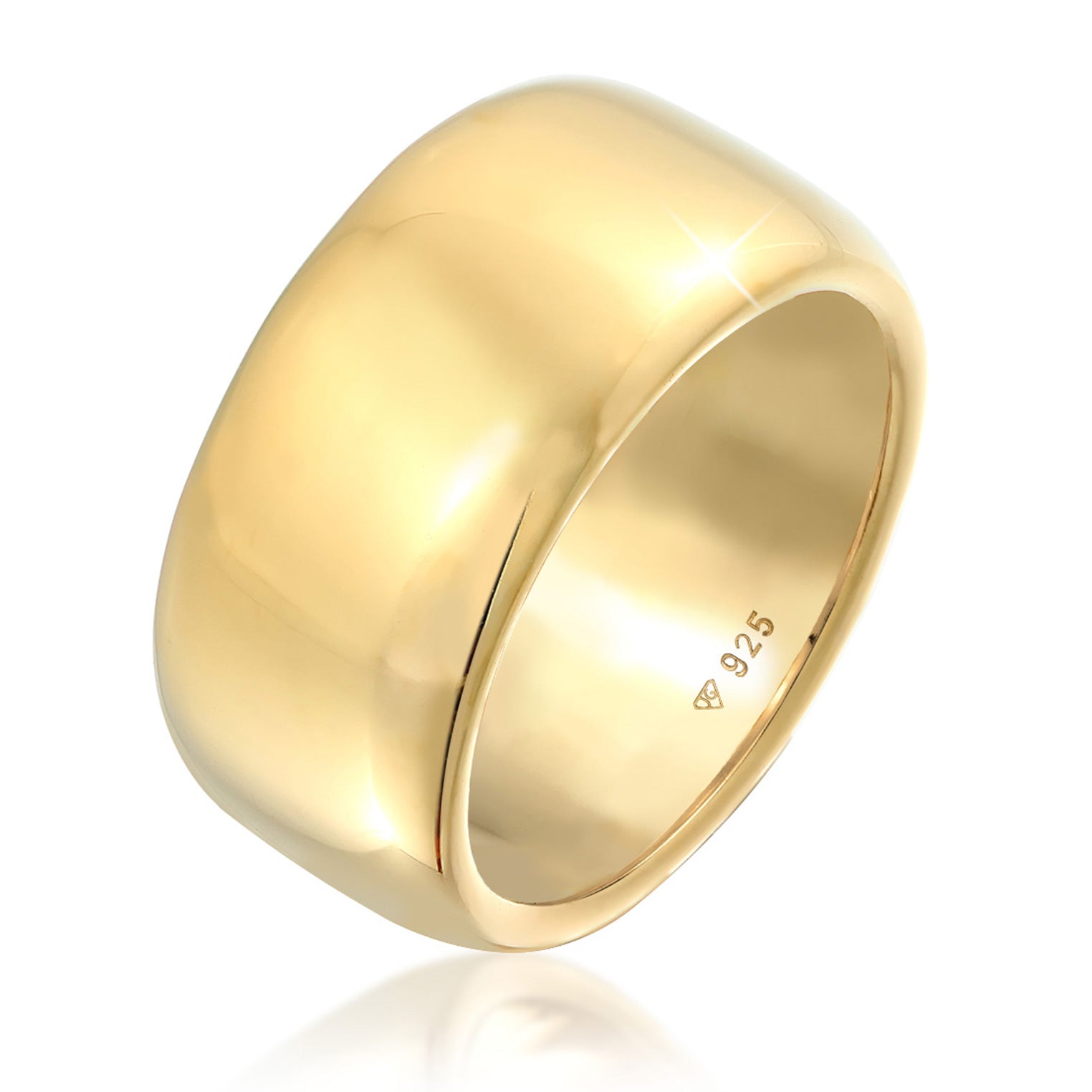 Gold - Elli PREMIUM | Bandring | 925 Sterling Silber vergoldet