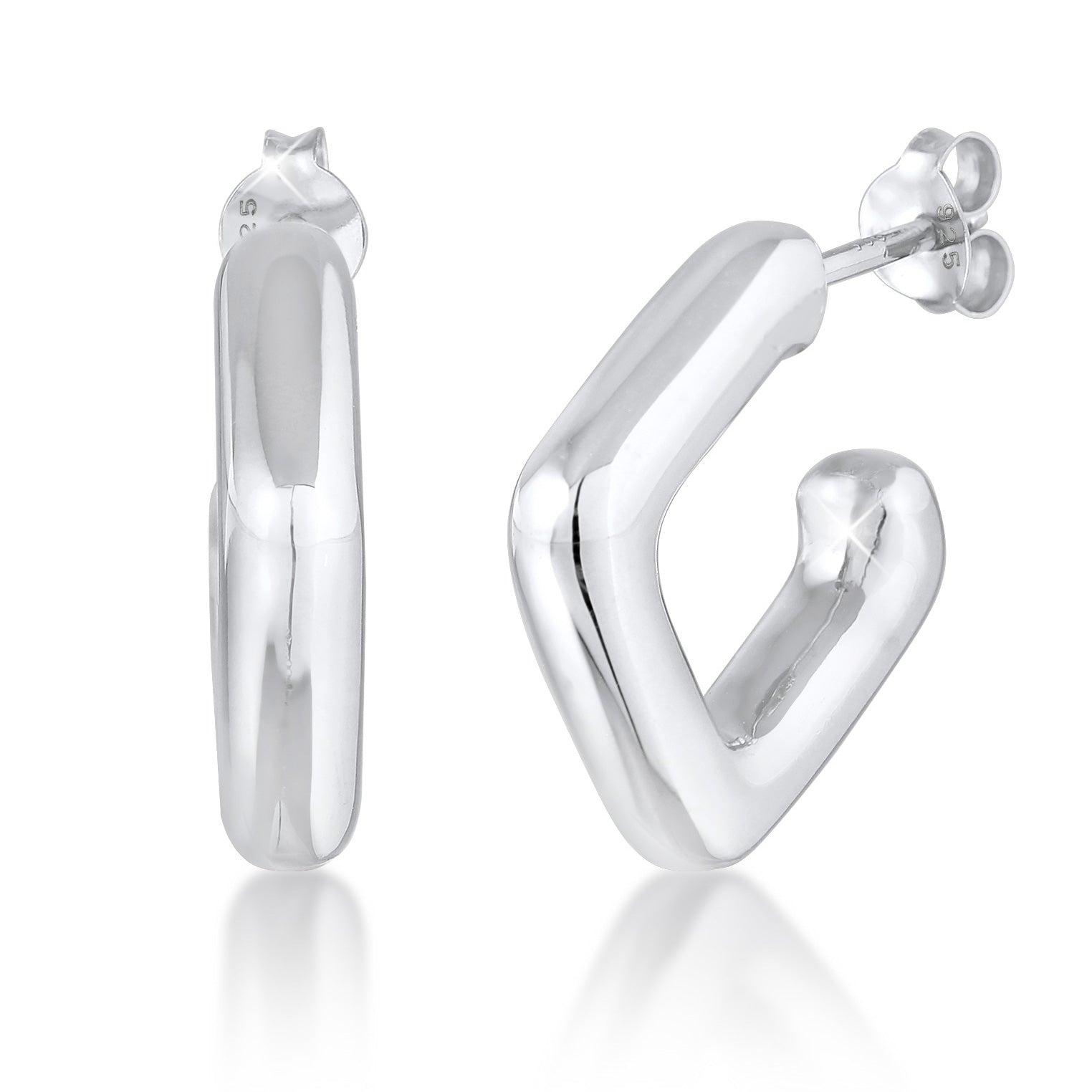 Silber - Elli PREMIUM | Creole | 925er Sterling Silber