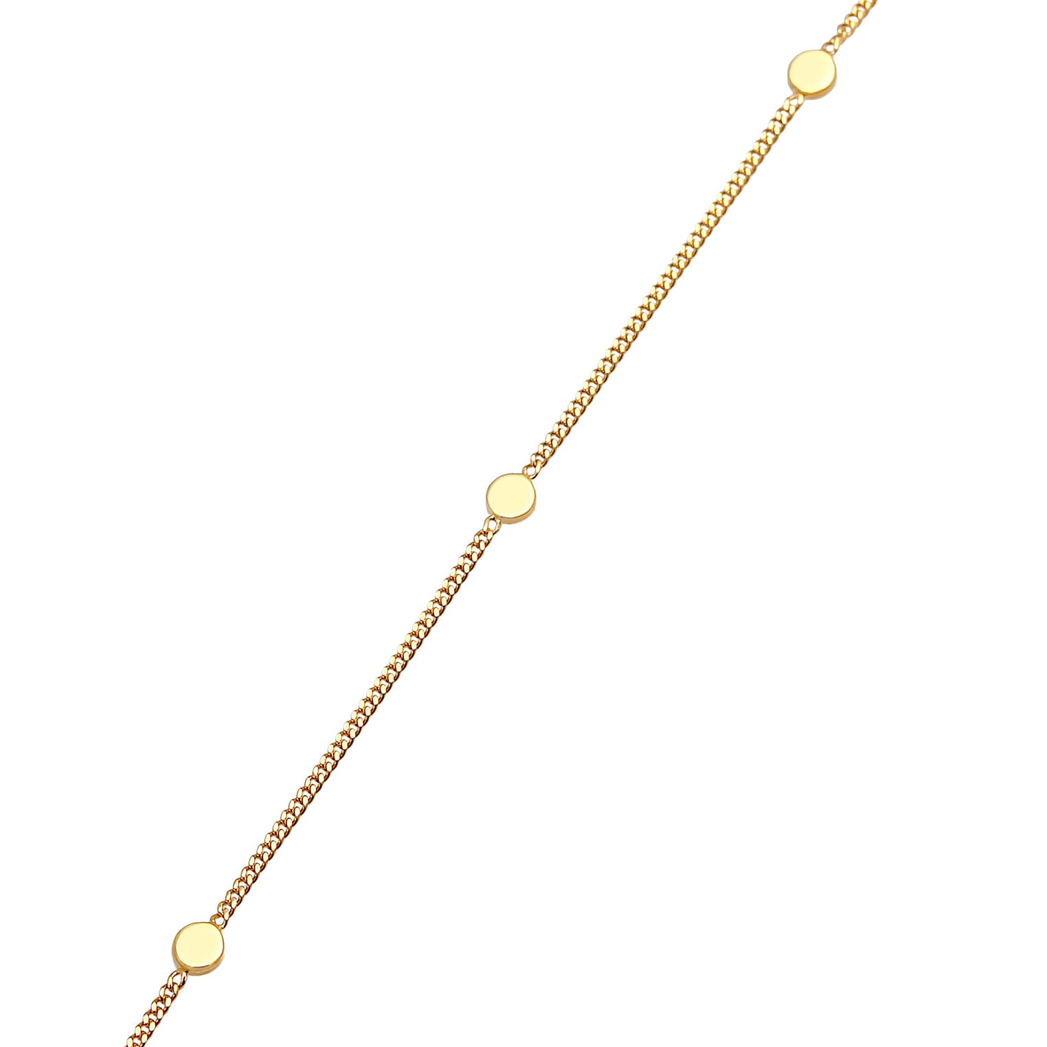 Gold - Elli PREMIUM | Halskette Kreis | 375 Gelbgold