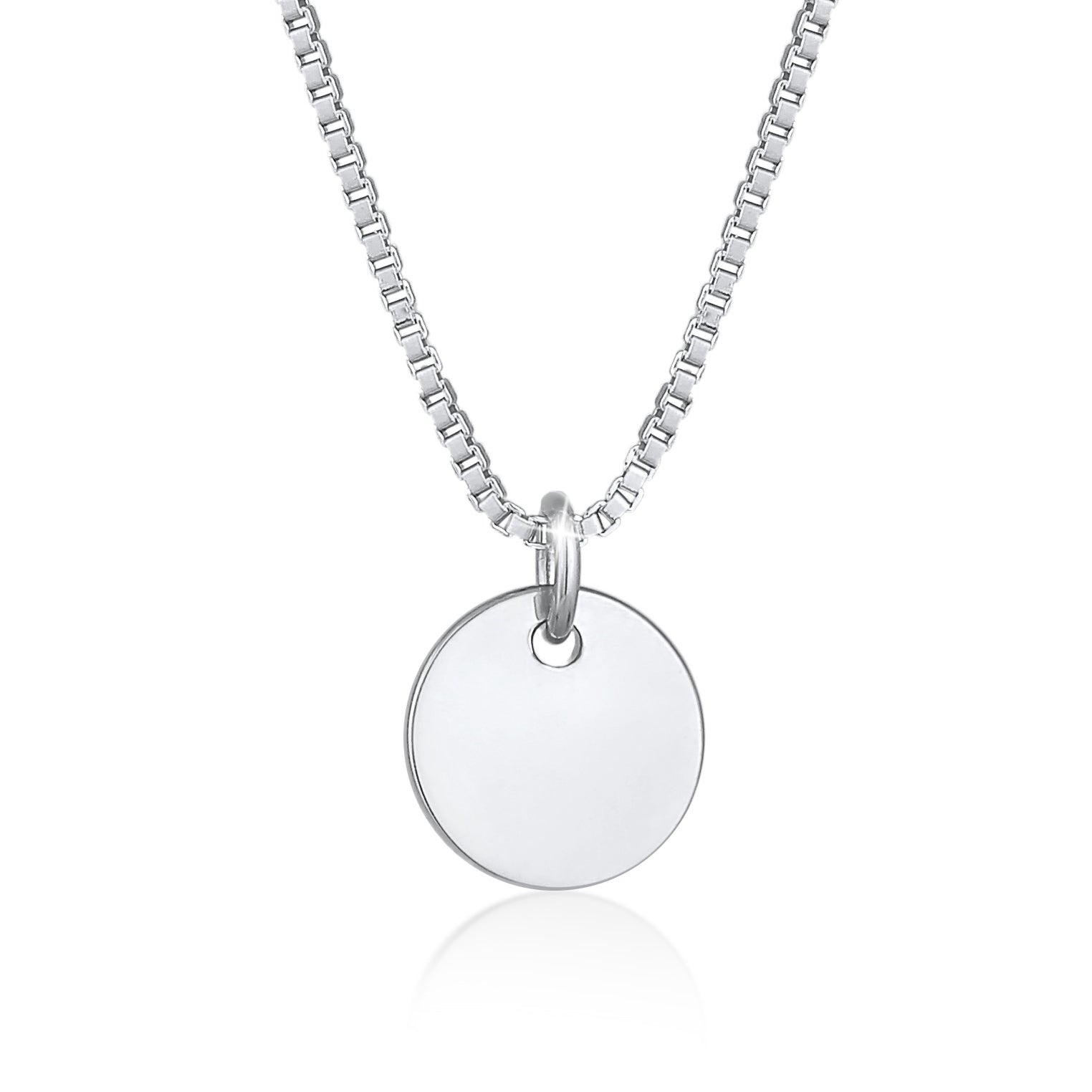 Silber - Elli | Venezianerkette Plättchen | 925er Sterling Silber