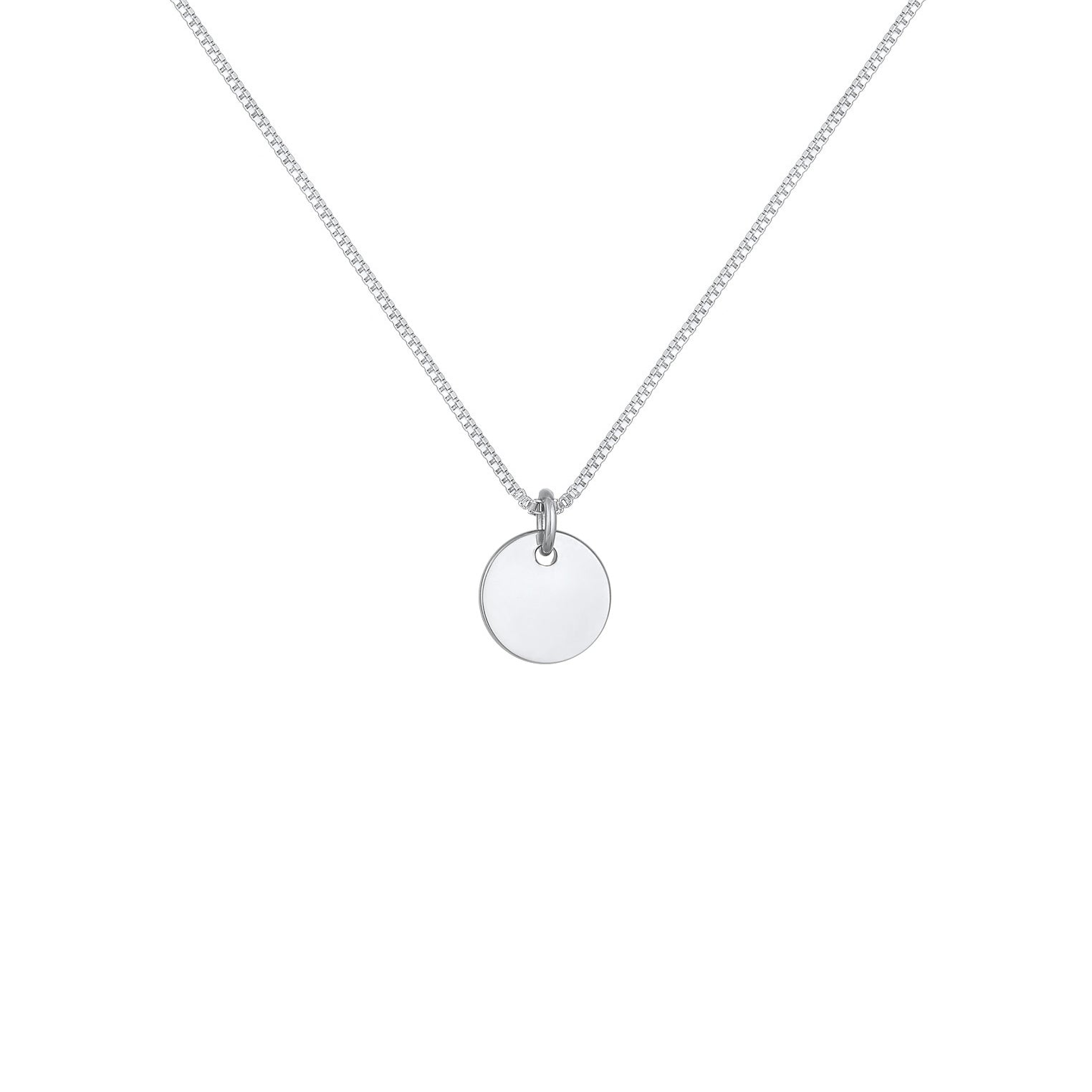 Silber - Elli | Venezianerkette Plättchen | 925er Sterling Silber