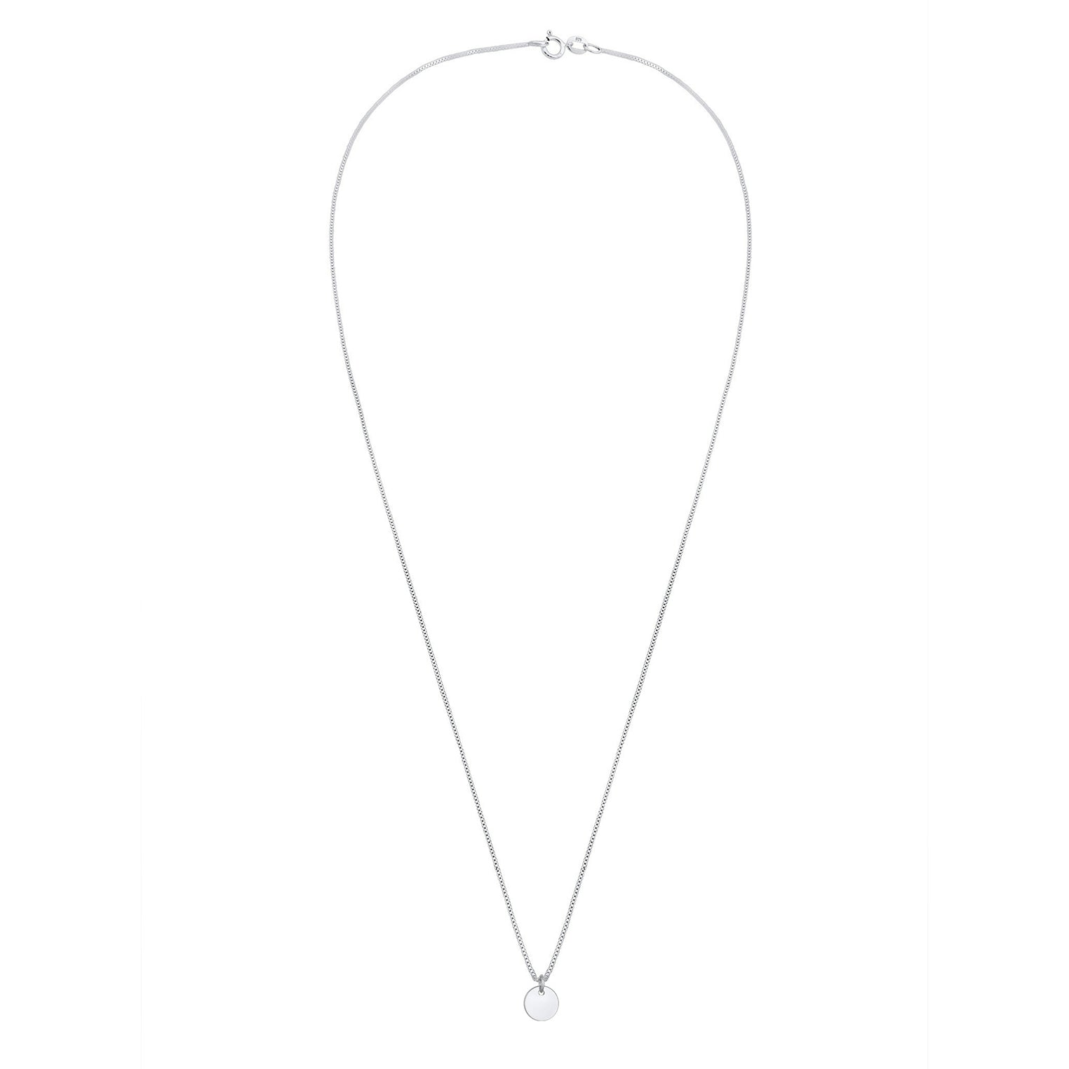 Silber - Elli | Venezianerkette Plättchen | 925er Sterling Silber
