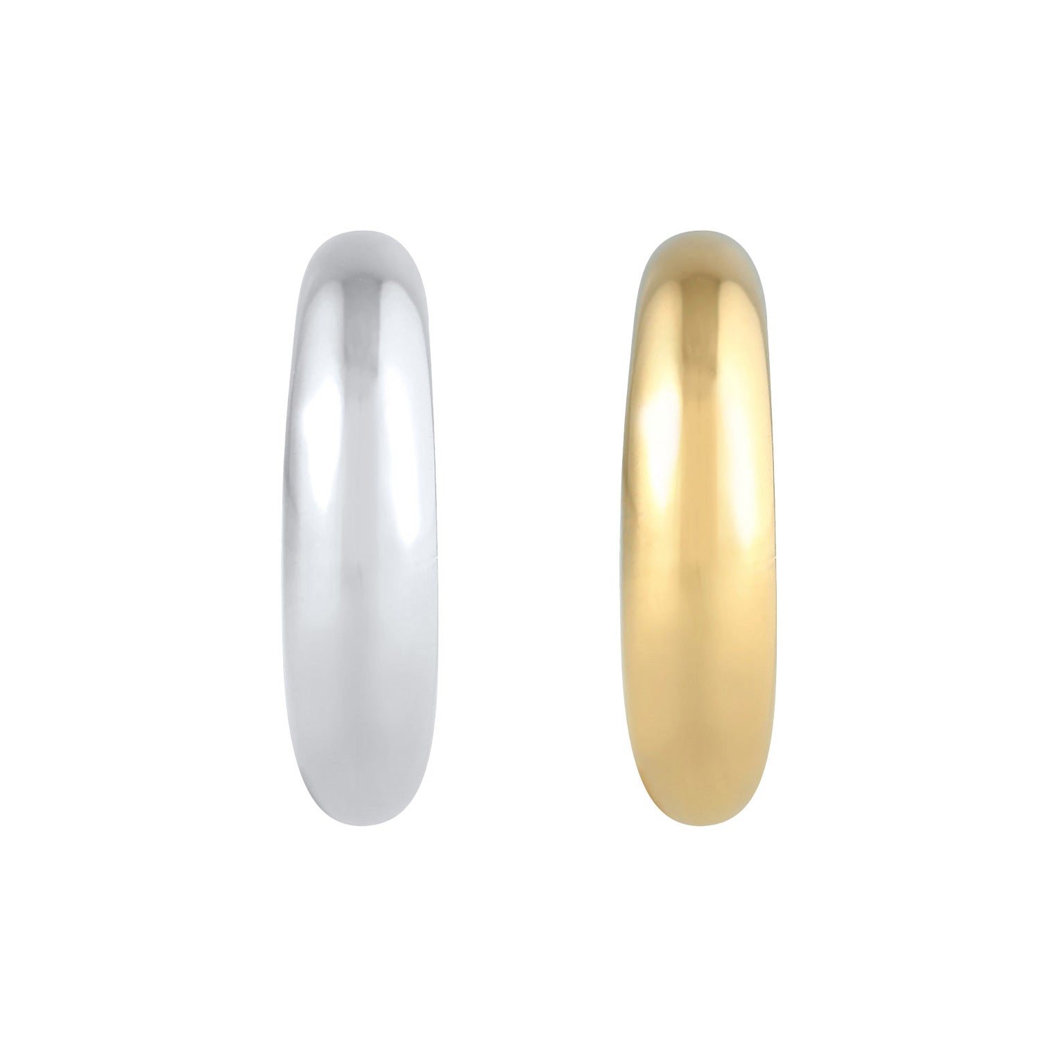 Bunt - Elli | Earcuff Set Bicolor | 925er Sterling Silber Vergoldet