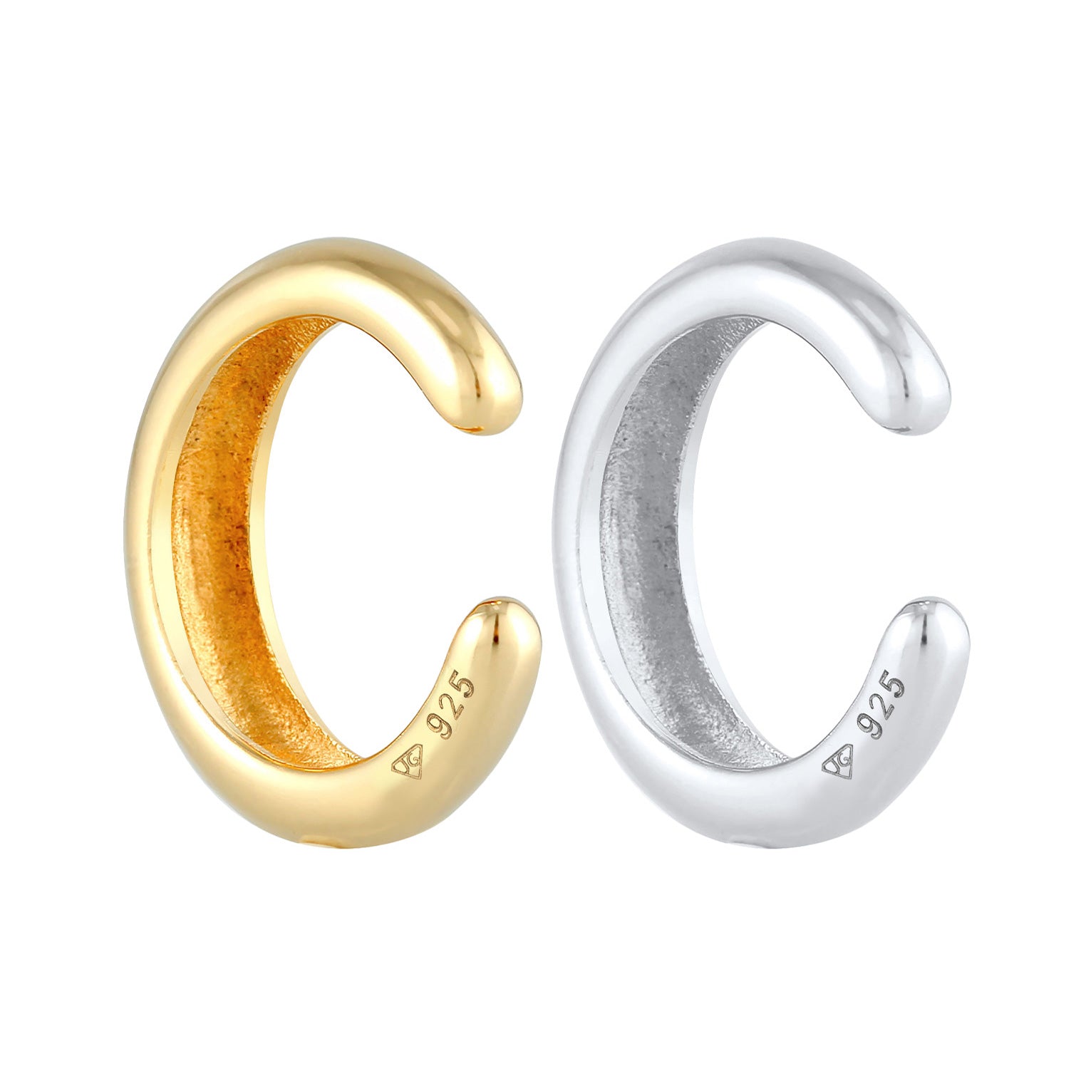 Bunt - Elli | Earcuff Set Bicolor | 925er Sterling Silber Vergoldet