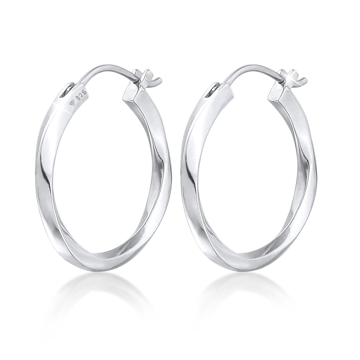 Silber - Elli PREMIUM | Creolen Twisted | 925er Sterling Silber