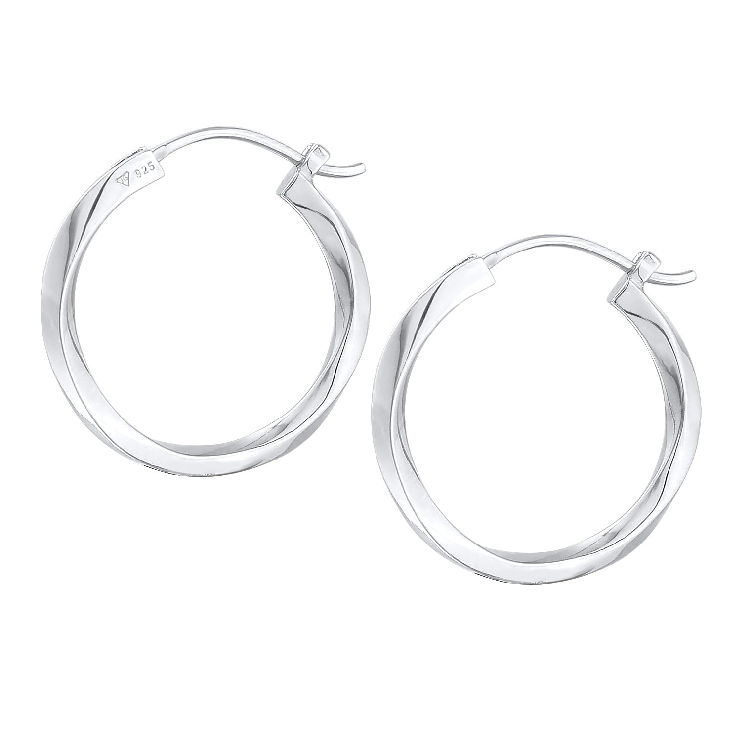 Silber - Elli PREMIUM | Creolen Twisted | 925er Sterling Silber